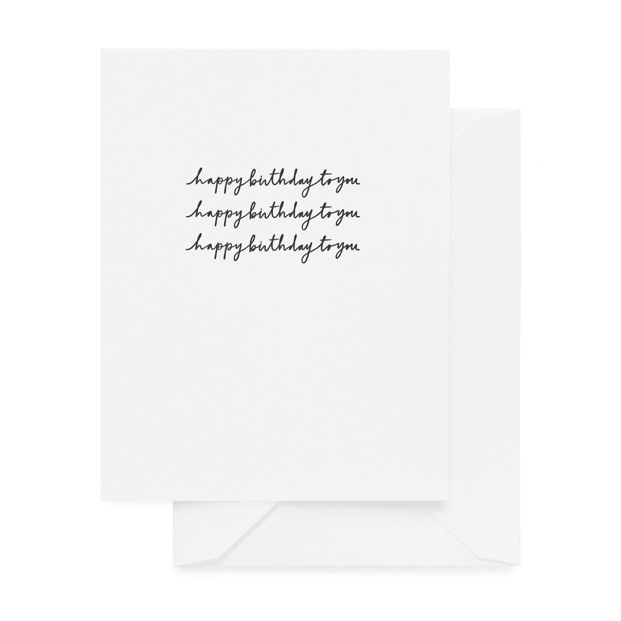 Happy Birthday To You Card