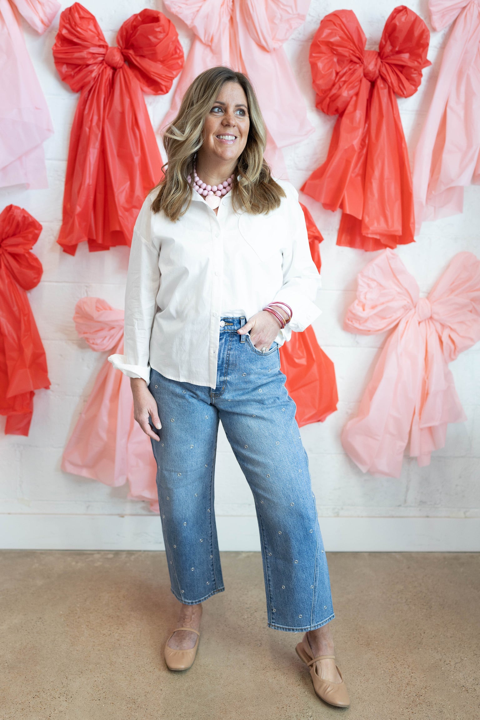 Heart Pocket Button Up