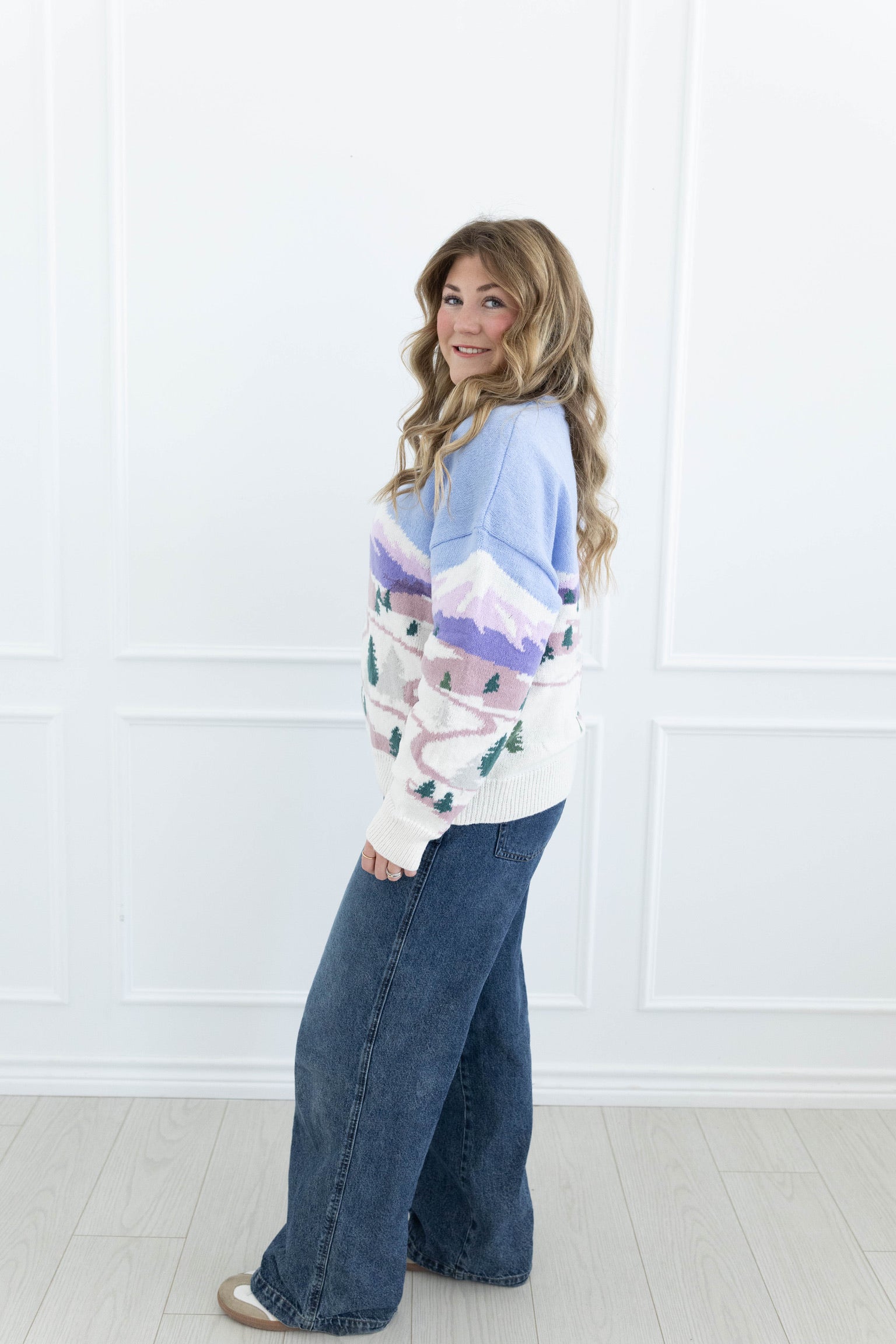 Snow Mountain Graphic Sweater