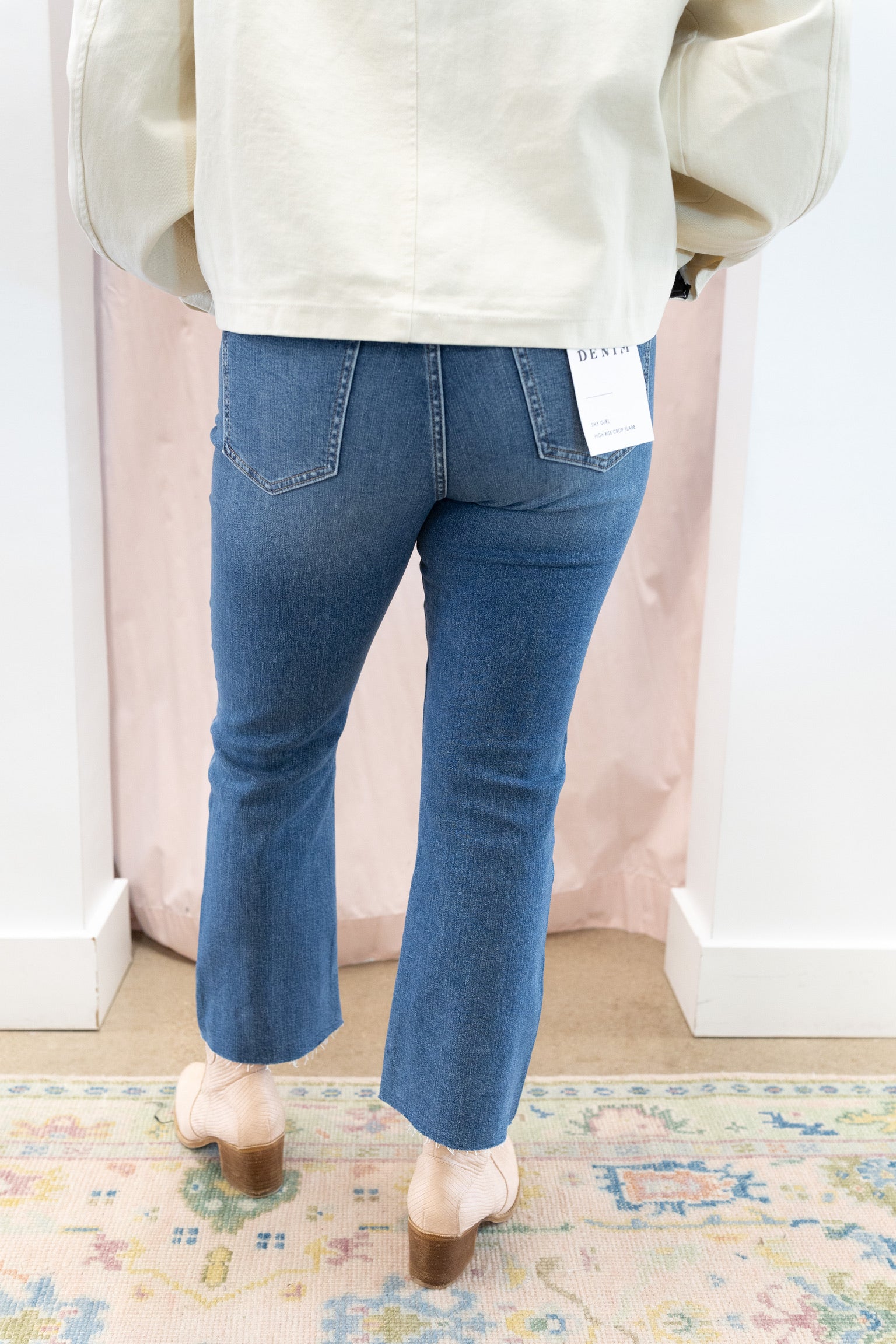 Shy Girl High Rise Crop Flare