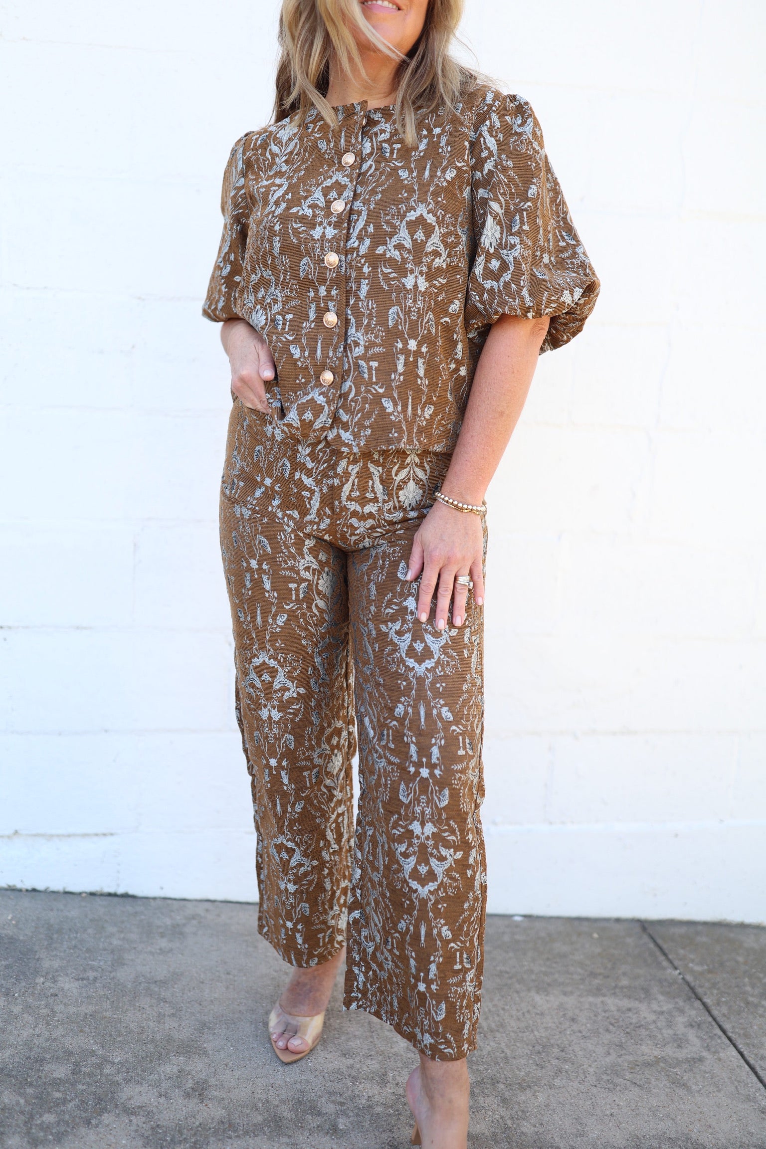 Julie Jacquard Pants