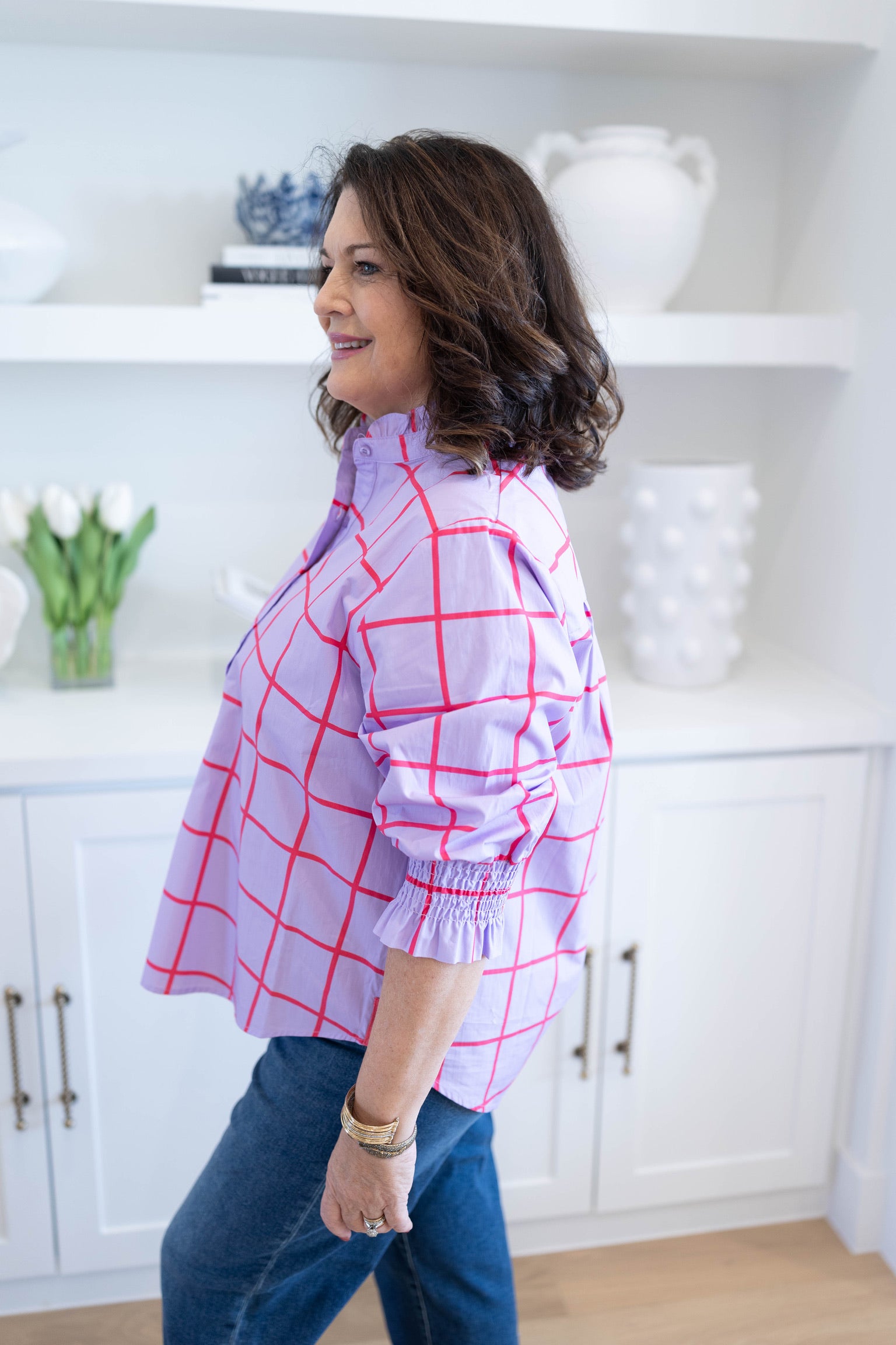 Lavender and Red Kimberly Park Top