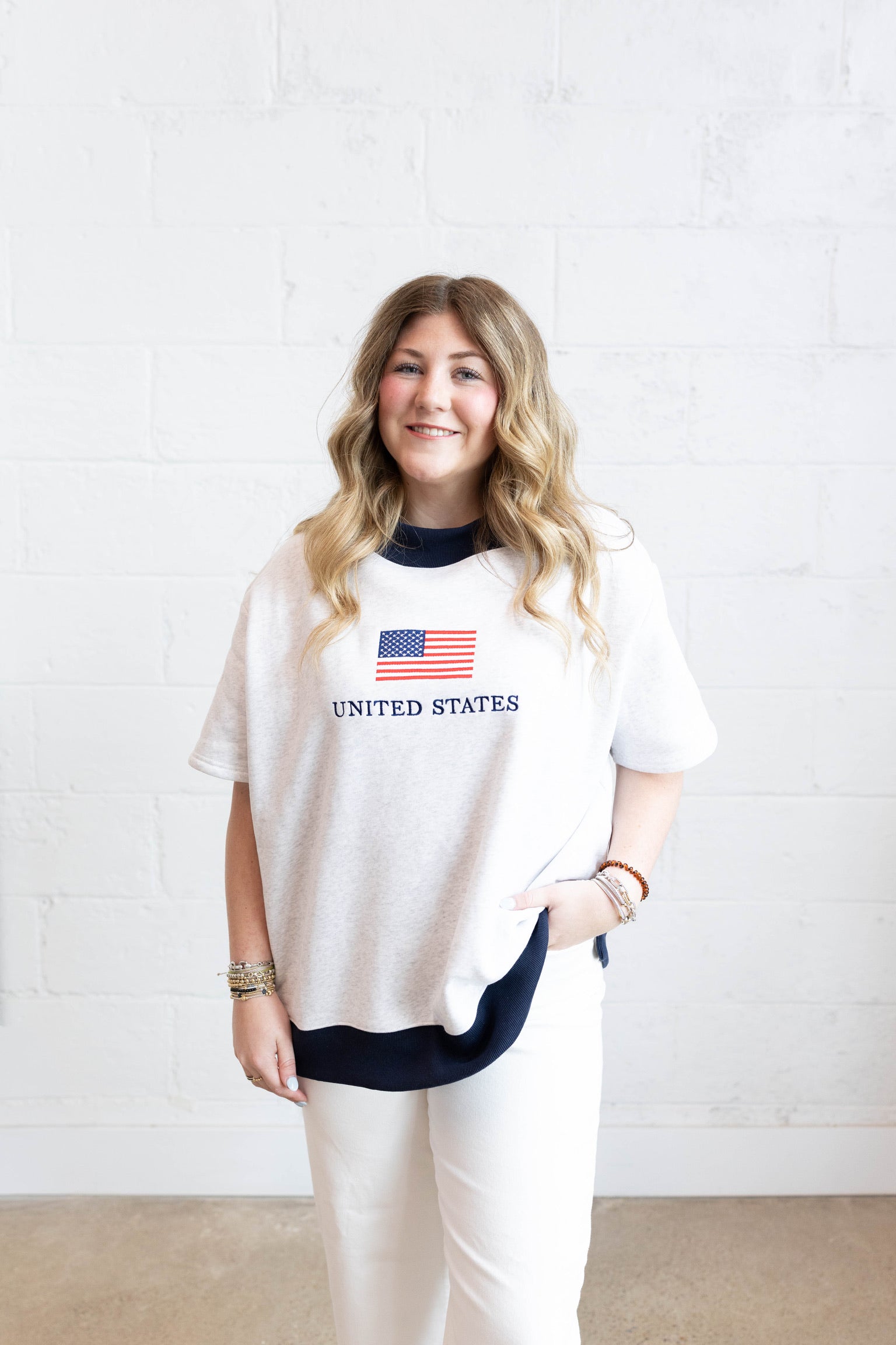 United States Flag Mockneck
