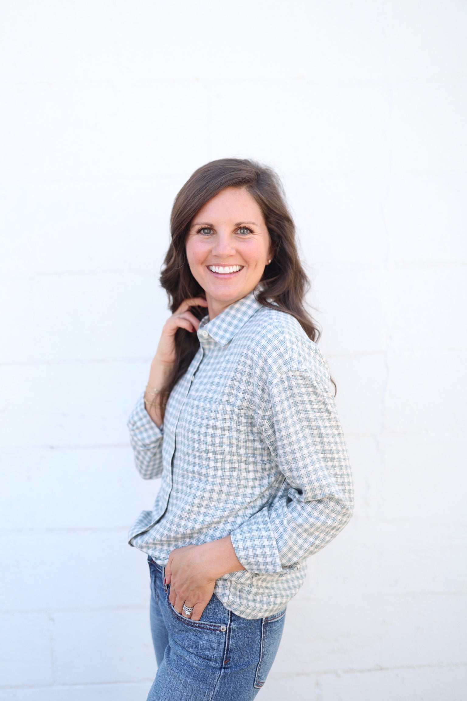 River Plaid Button Up