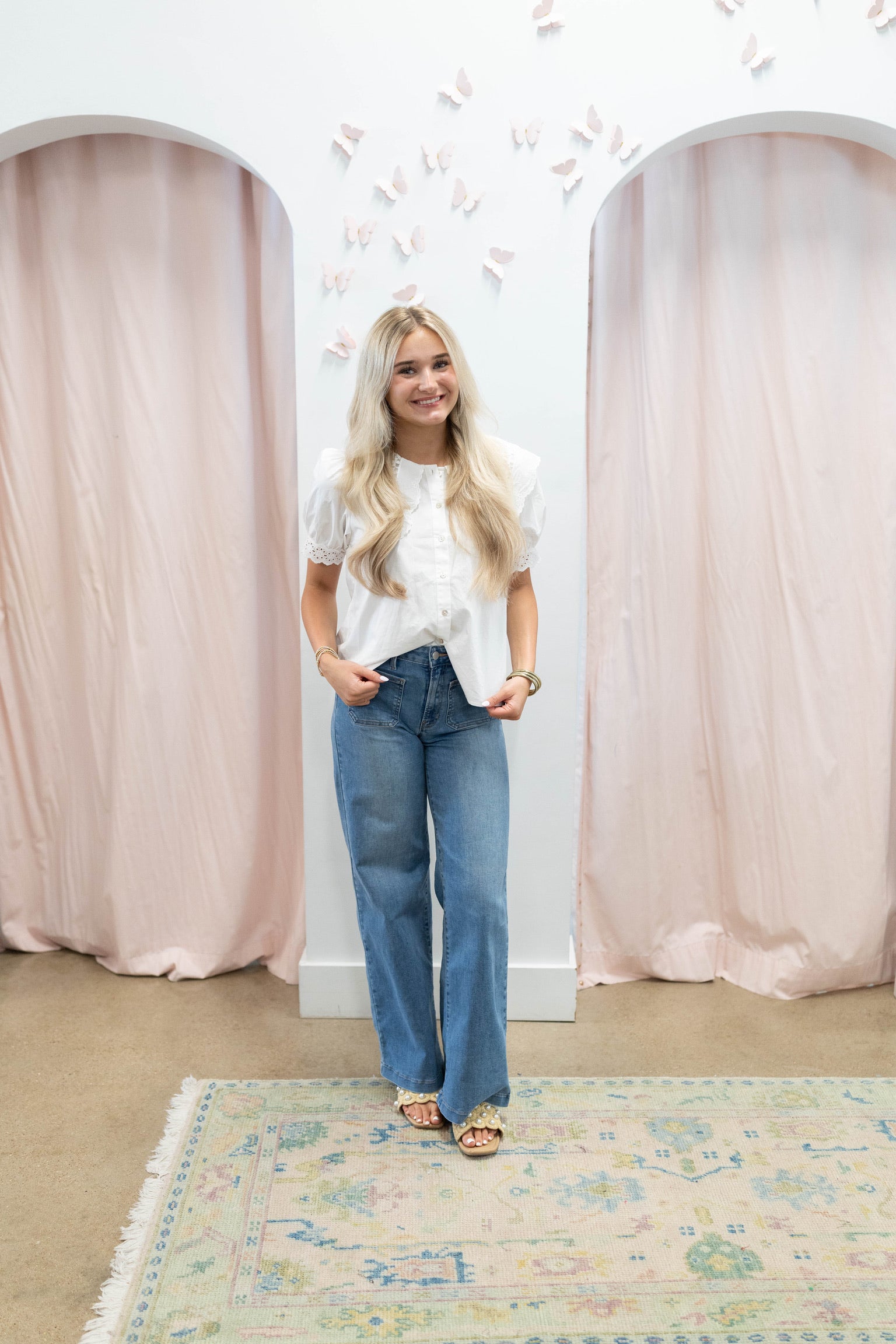 Susie Scallop Collar Top