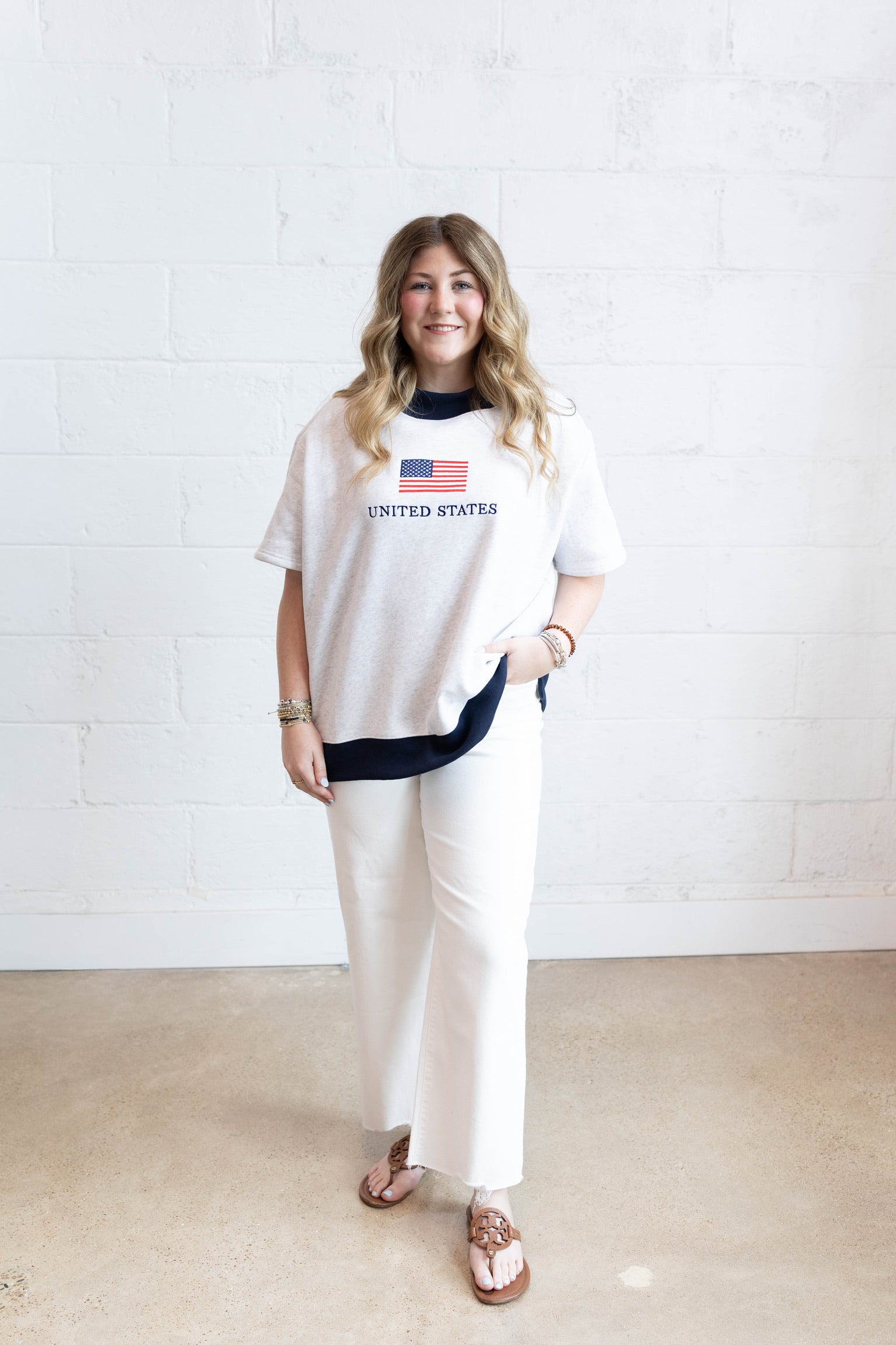United States Flag Mockneck