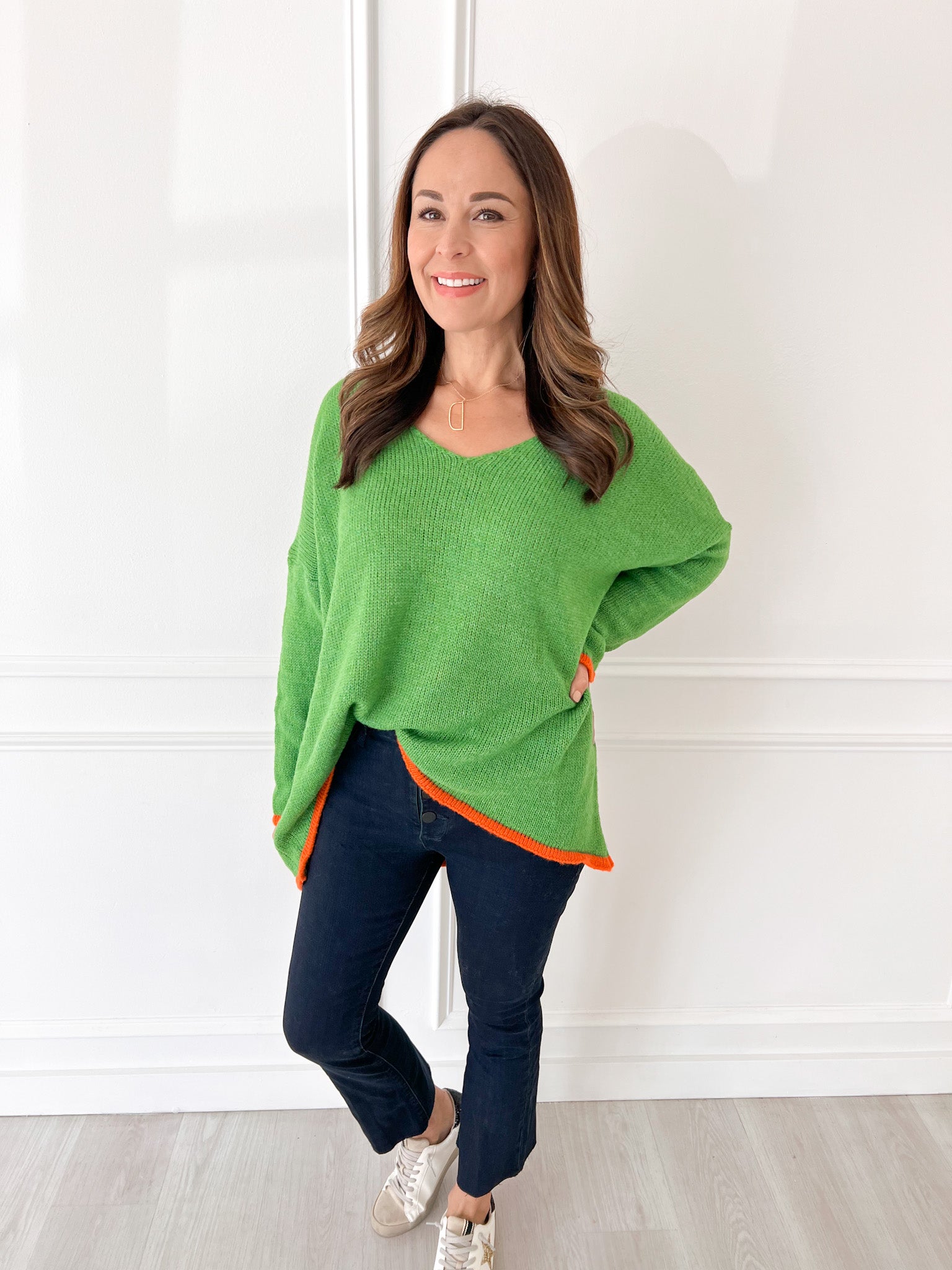 Green and Orange Sweater