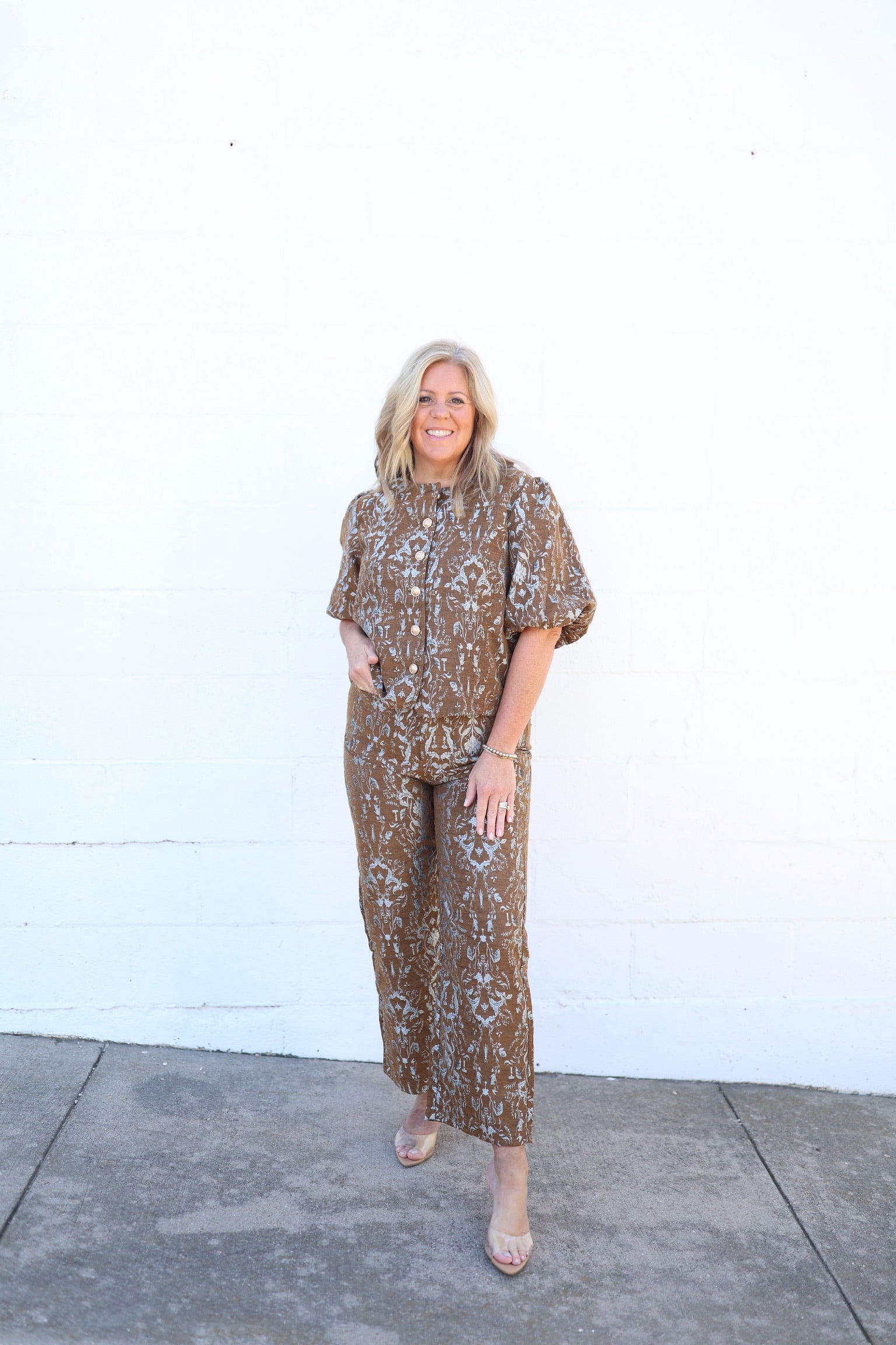Julie Jacquard Pants