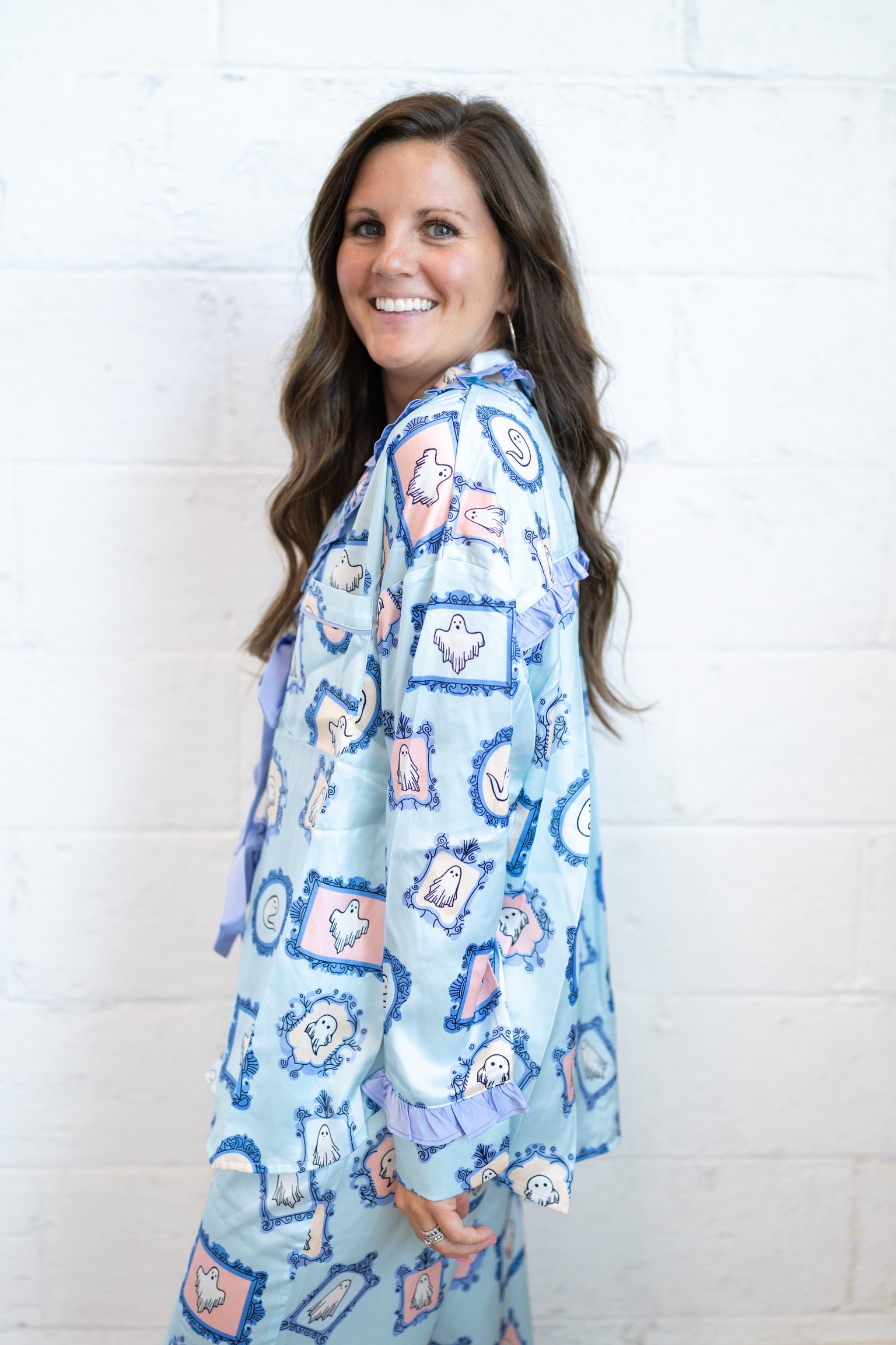 Spooky Ghost Pajama Top