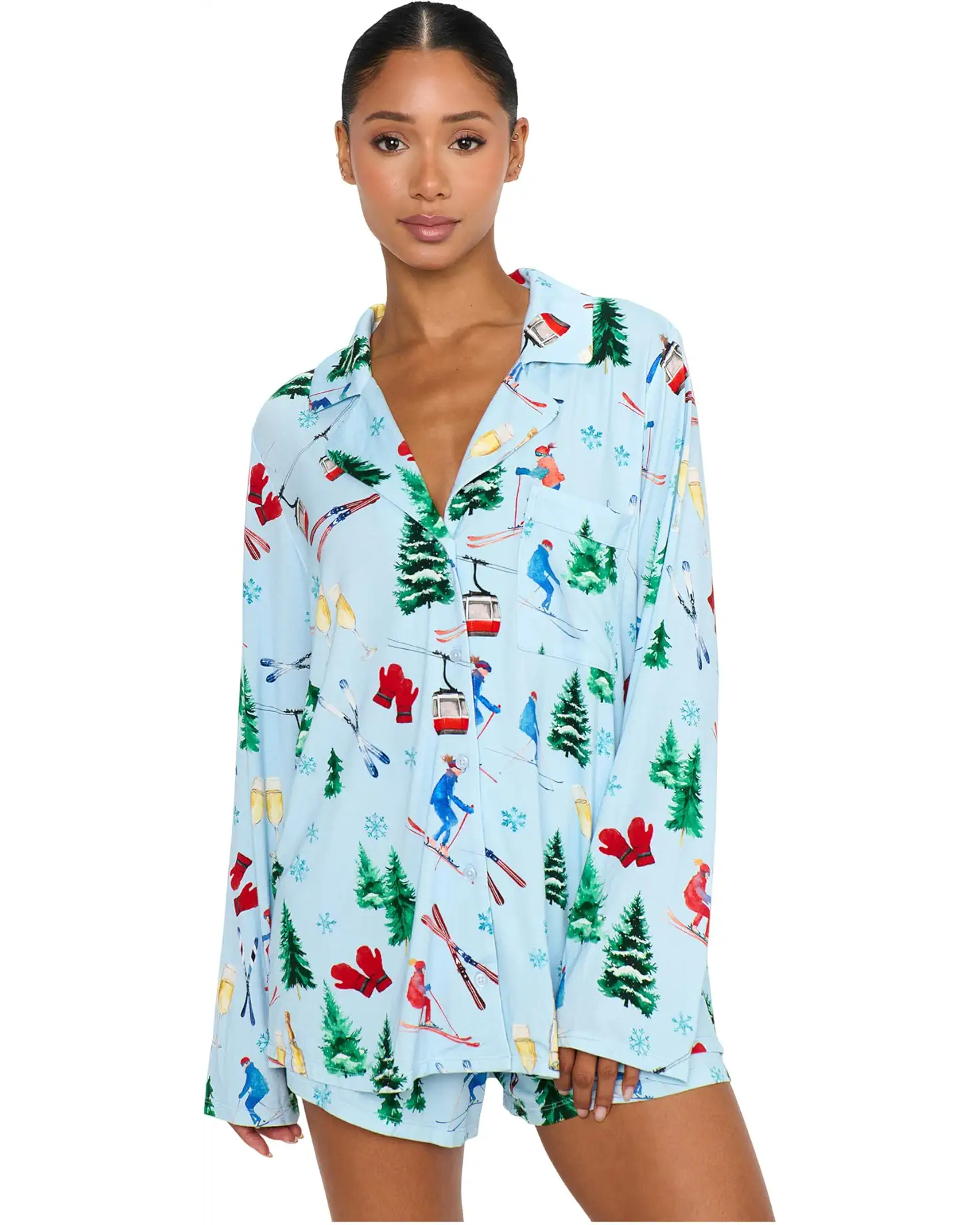 Slopes and Sips Jersey Pj Top