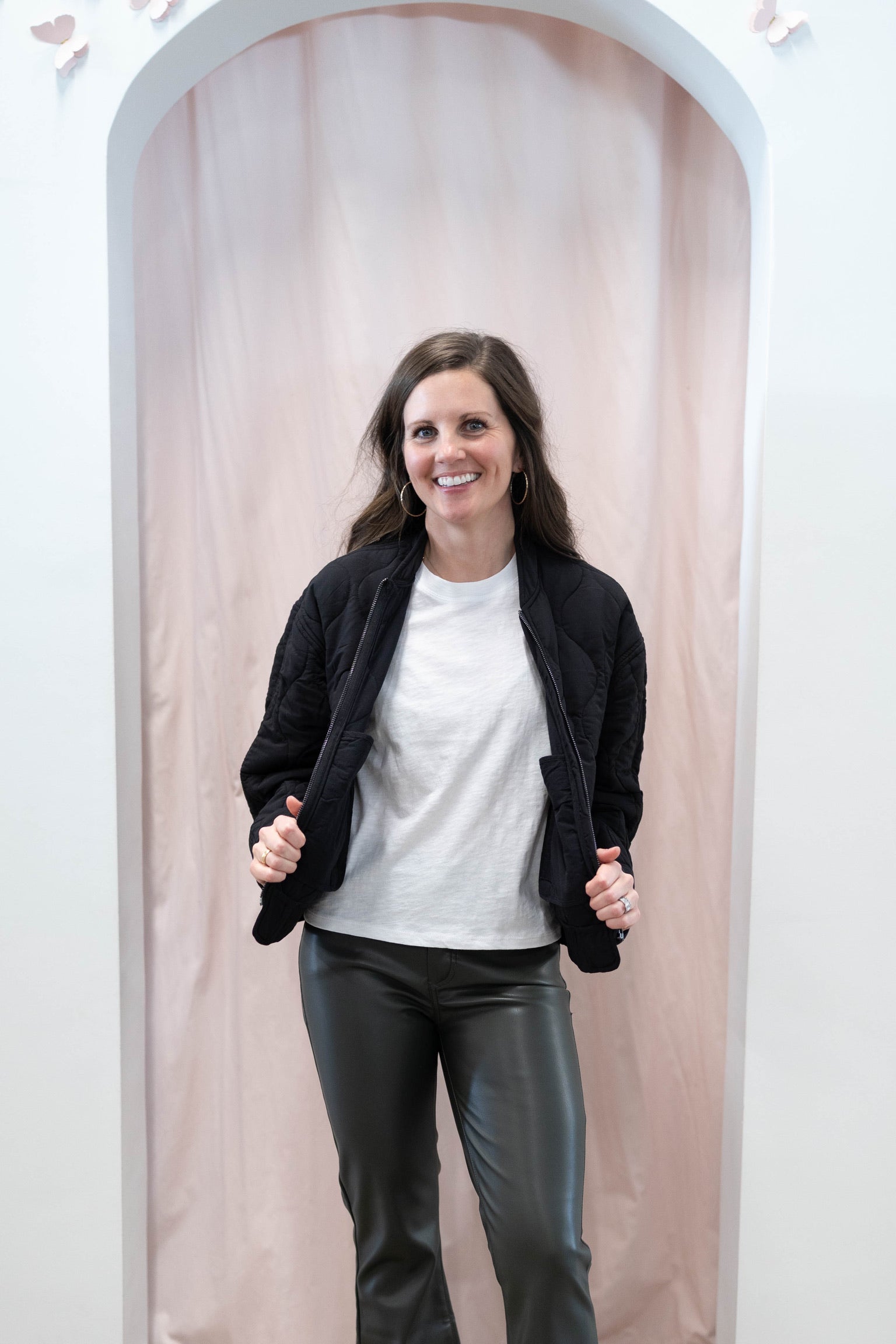 Maverick Quilted Jacket, Black