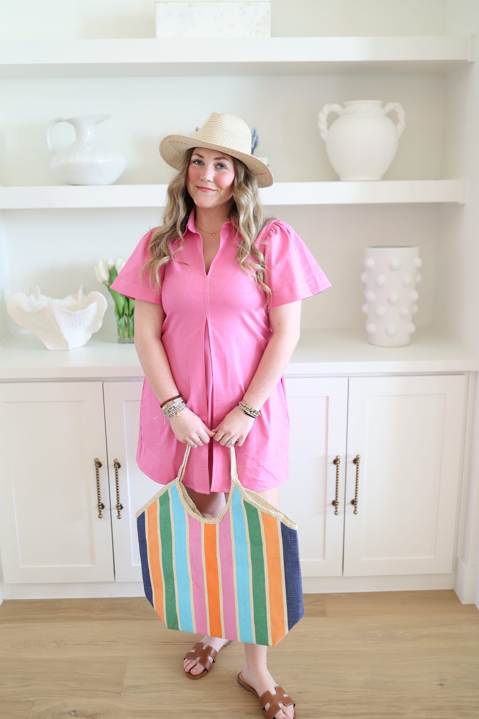 Proper in Pink Dress