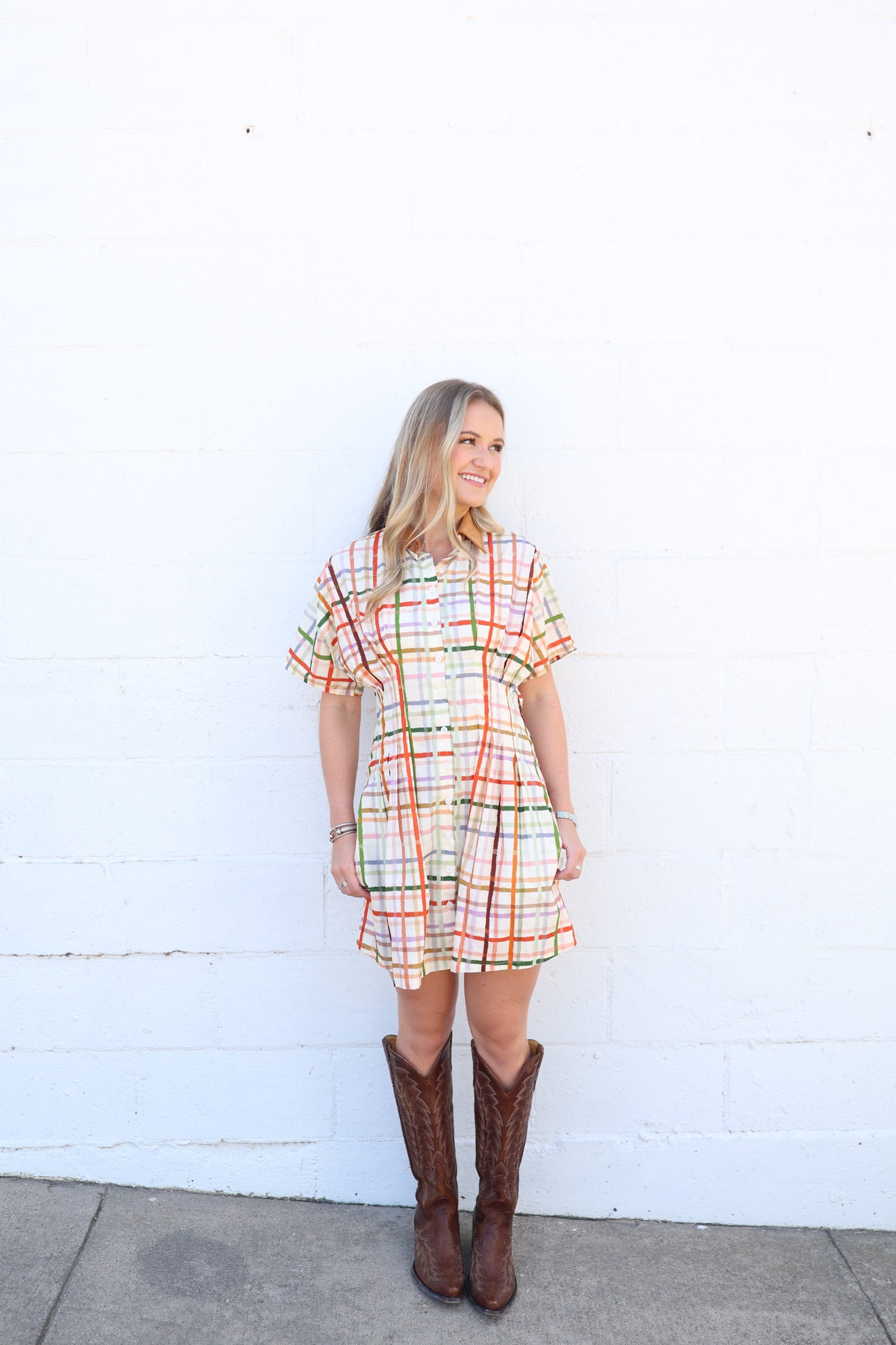 Twyla Harvest Lines Mini Dress