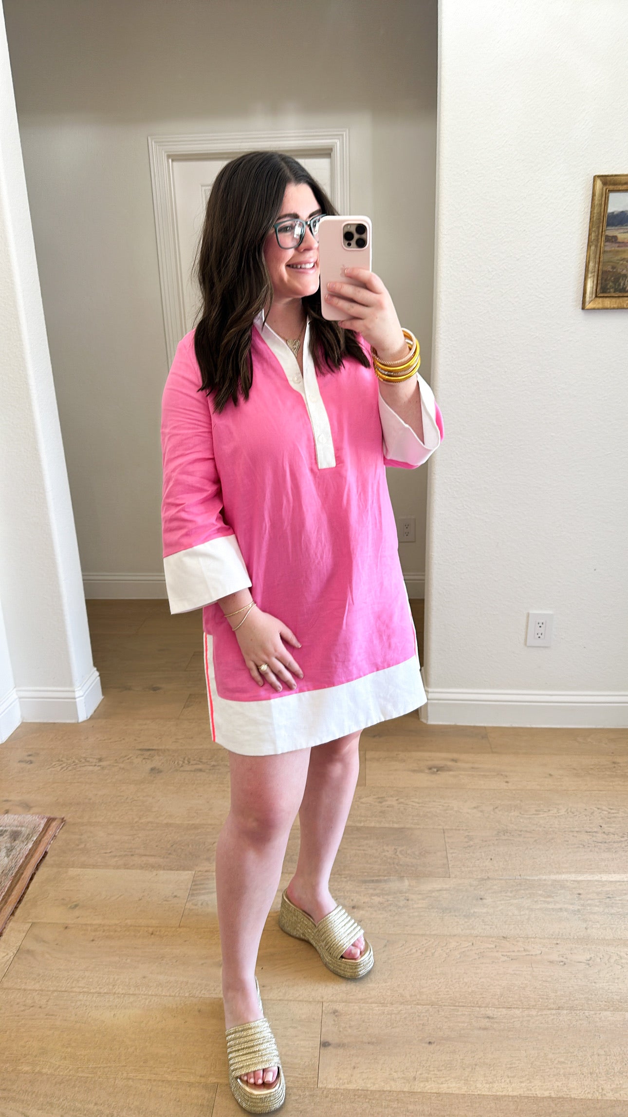Hot Pink Linen Dress | Caryn Lawn