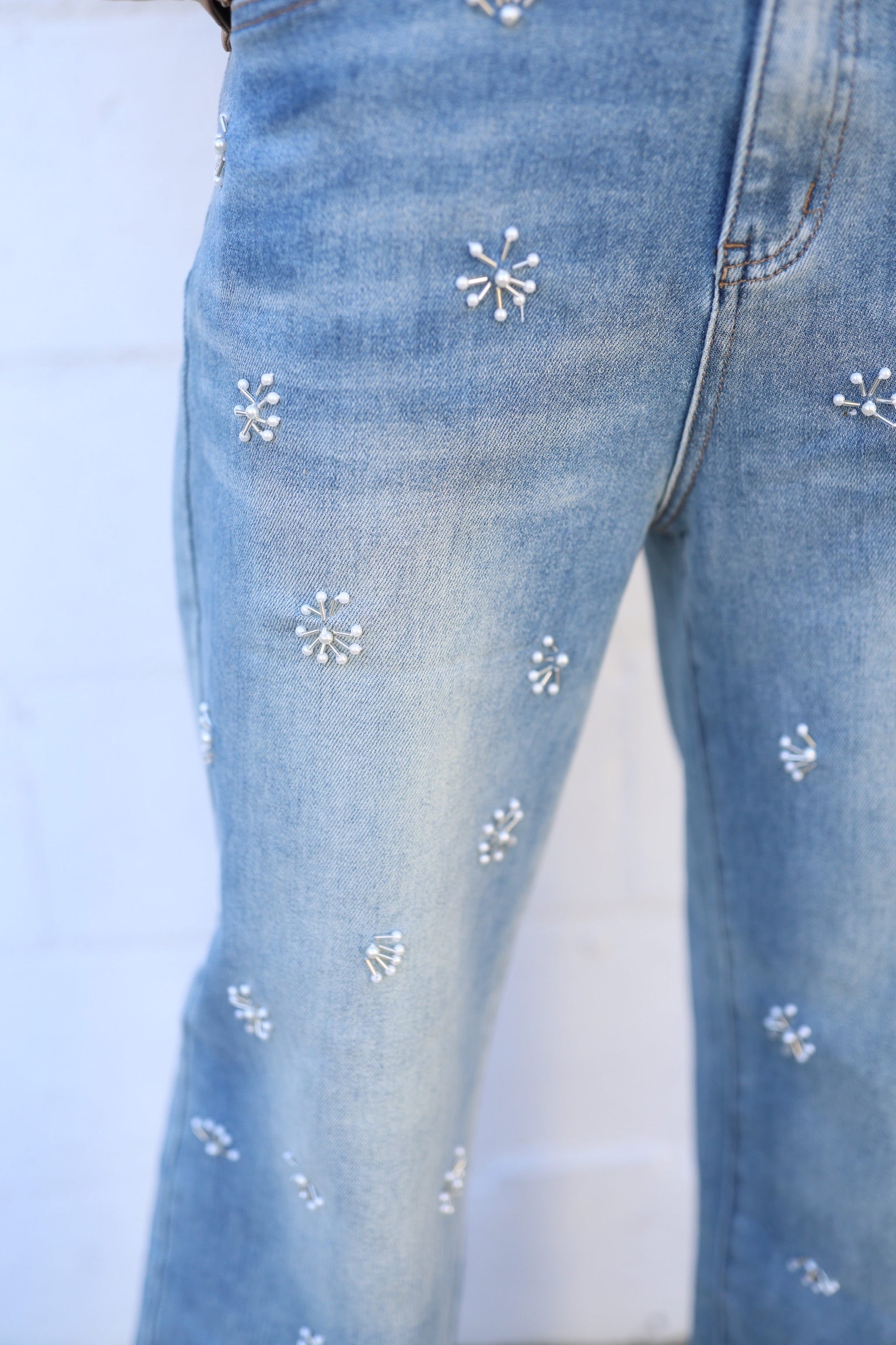 Denim Pearl Novelty Jean