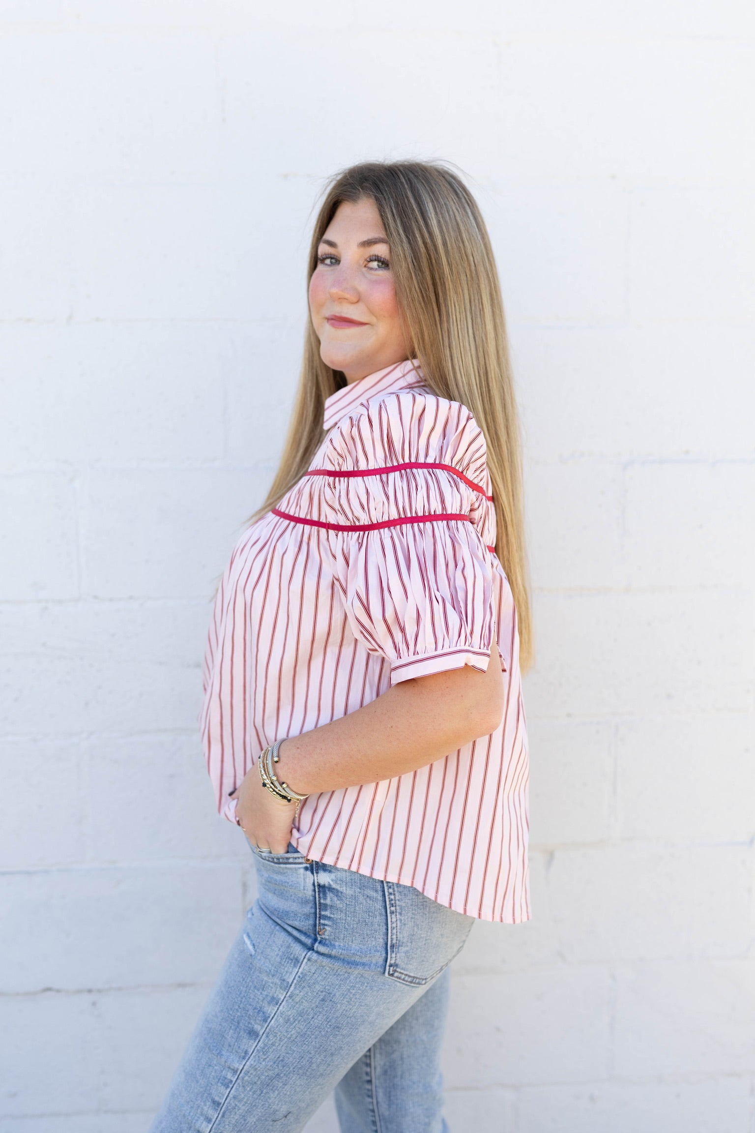 Carry Striped Blouse