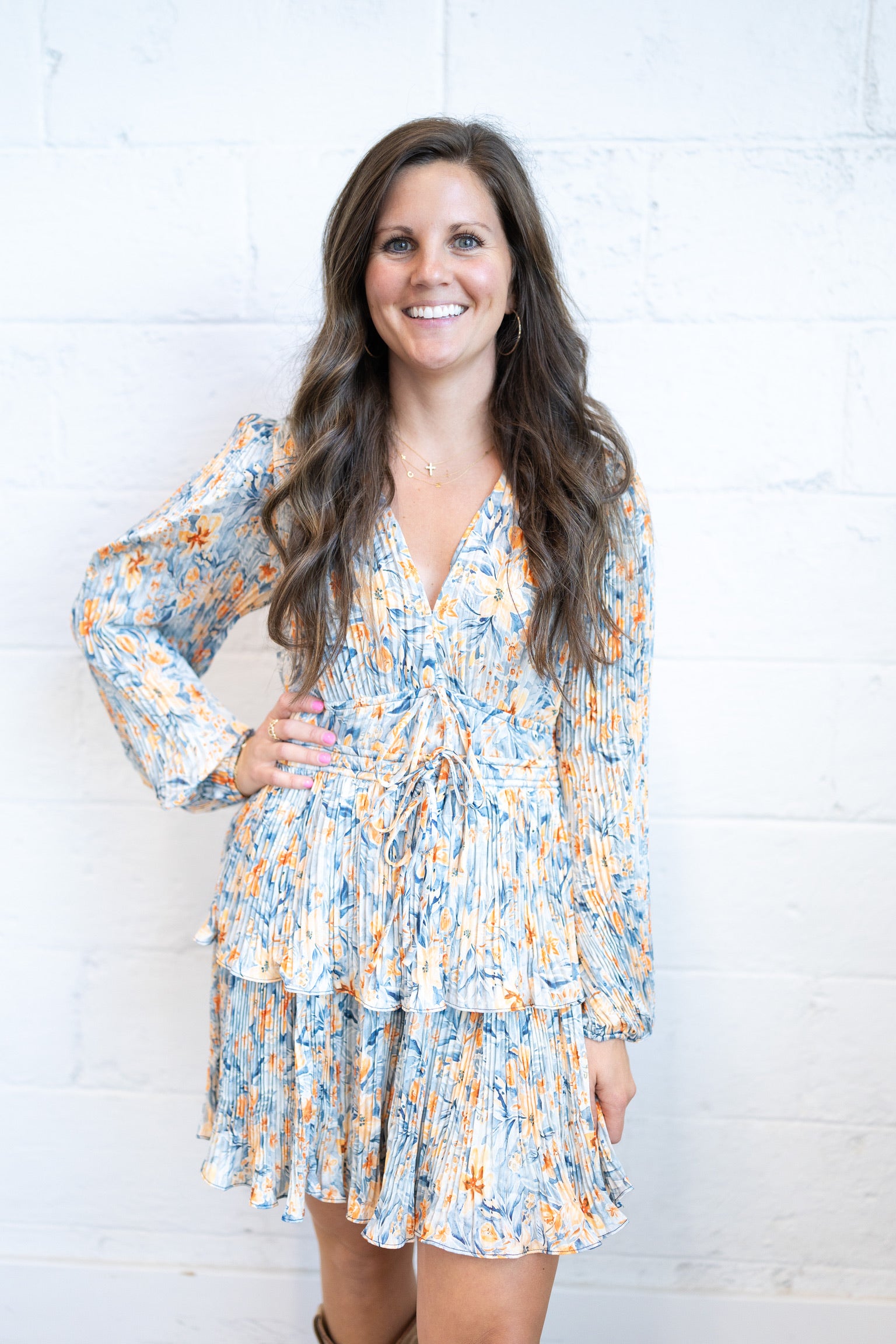 Coraline Pleated Mini Dress