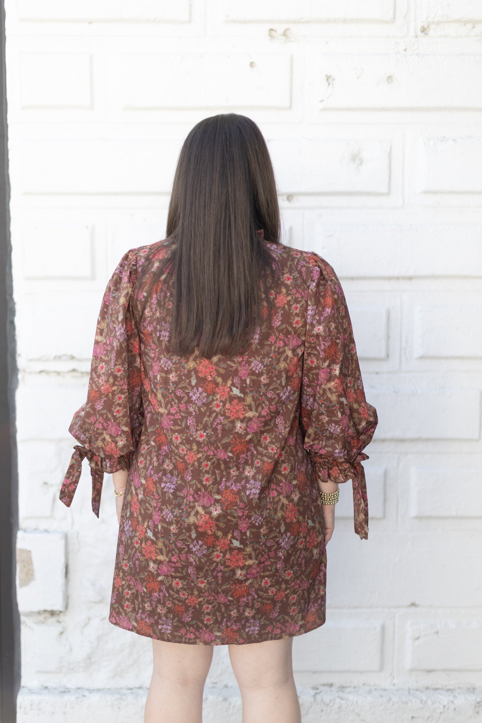 Cranberry Floral Dress