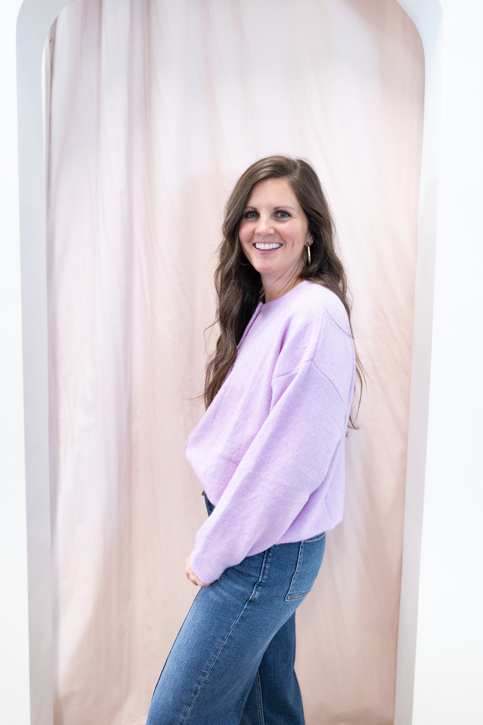 Ava Lilac Cardigan
