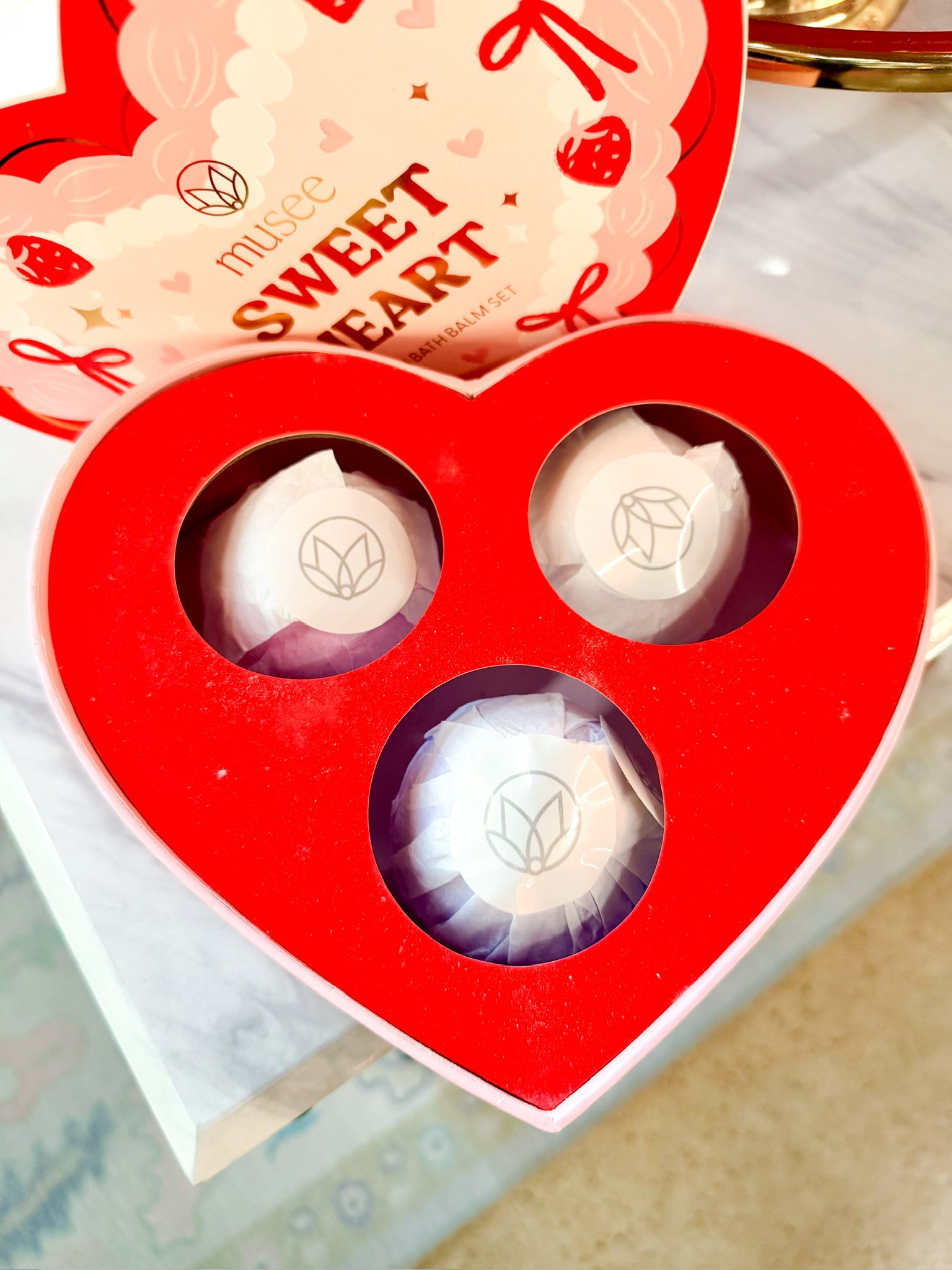 Valentines Sweet Heart Bath Balms