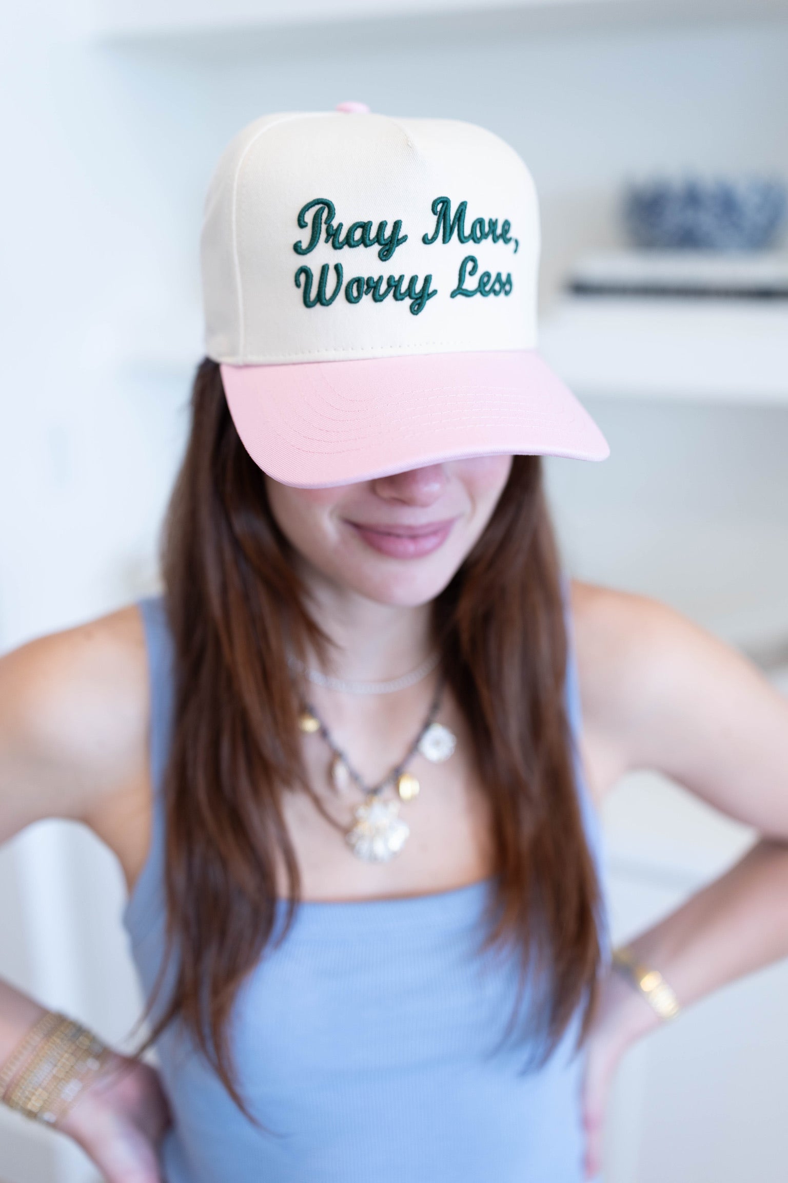 Pray More Worry Less Trucker Hat