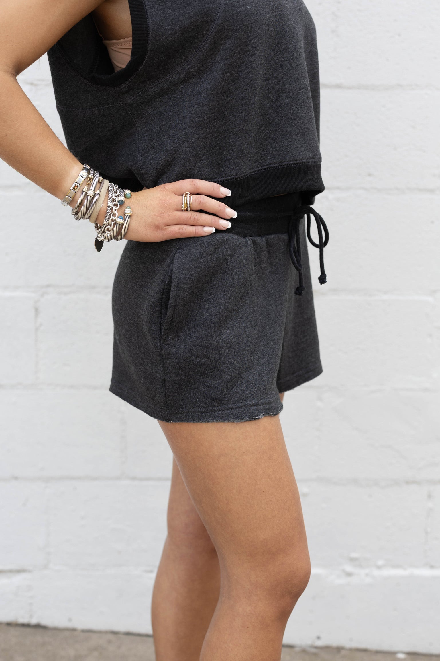 Charcoal Sweat Shorts