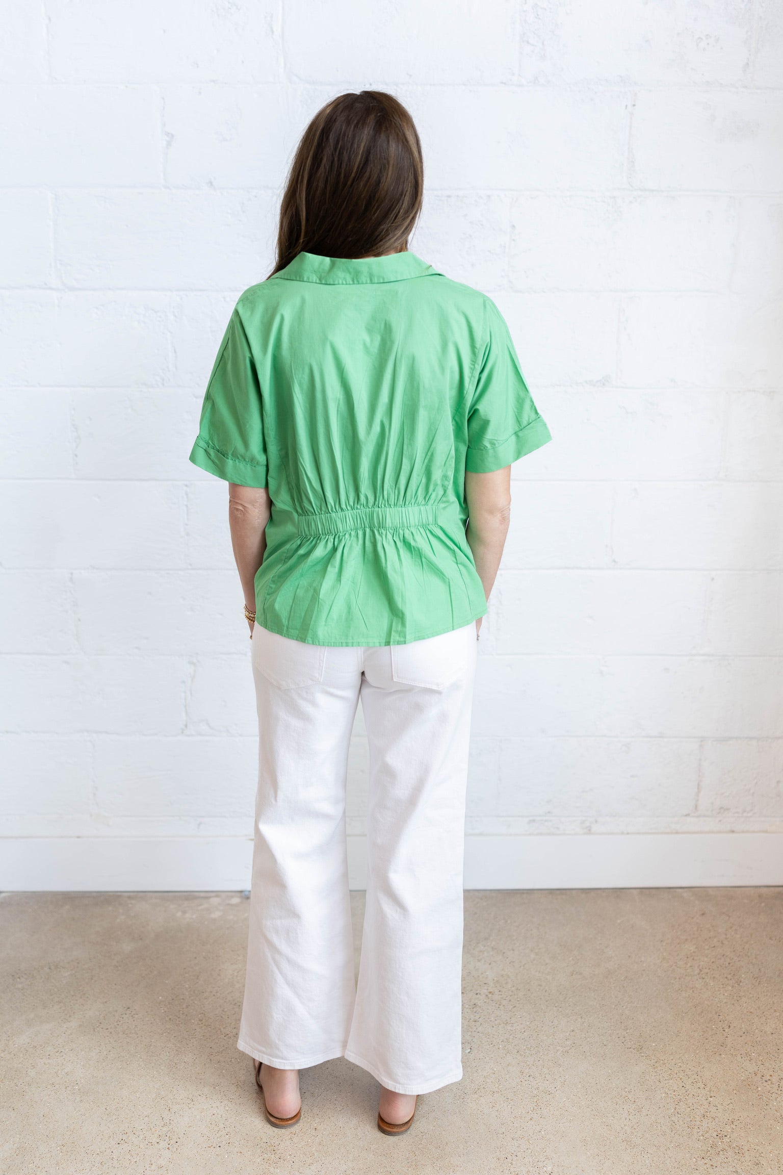 Green Collar Blouse