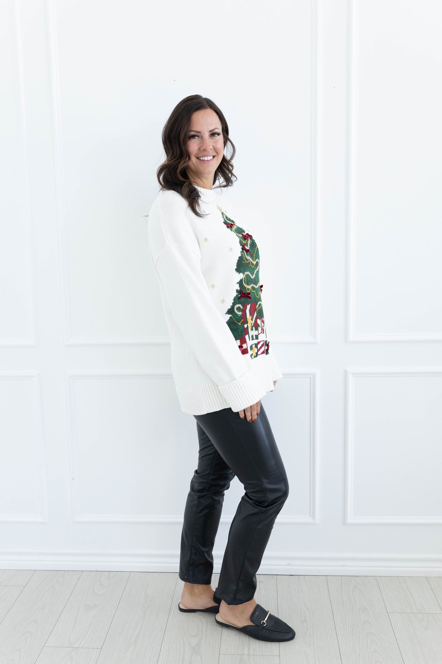 Fireside Christmas Tree Sweater