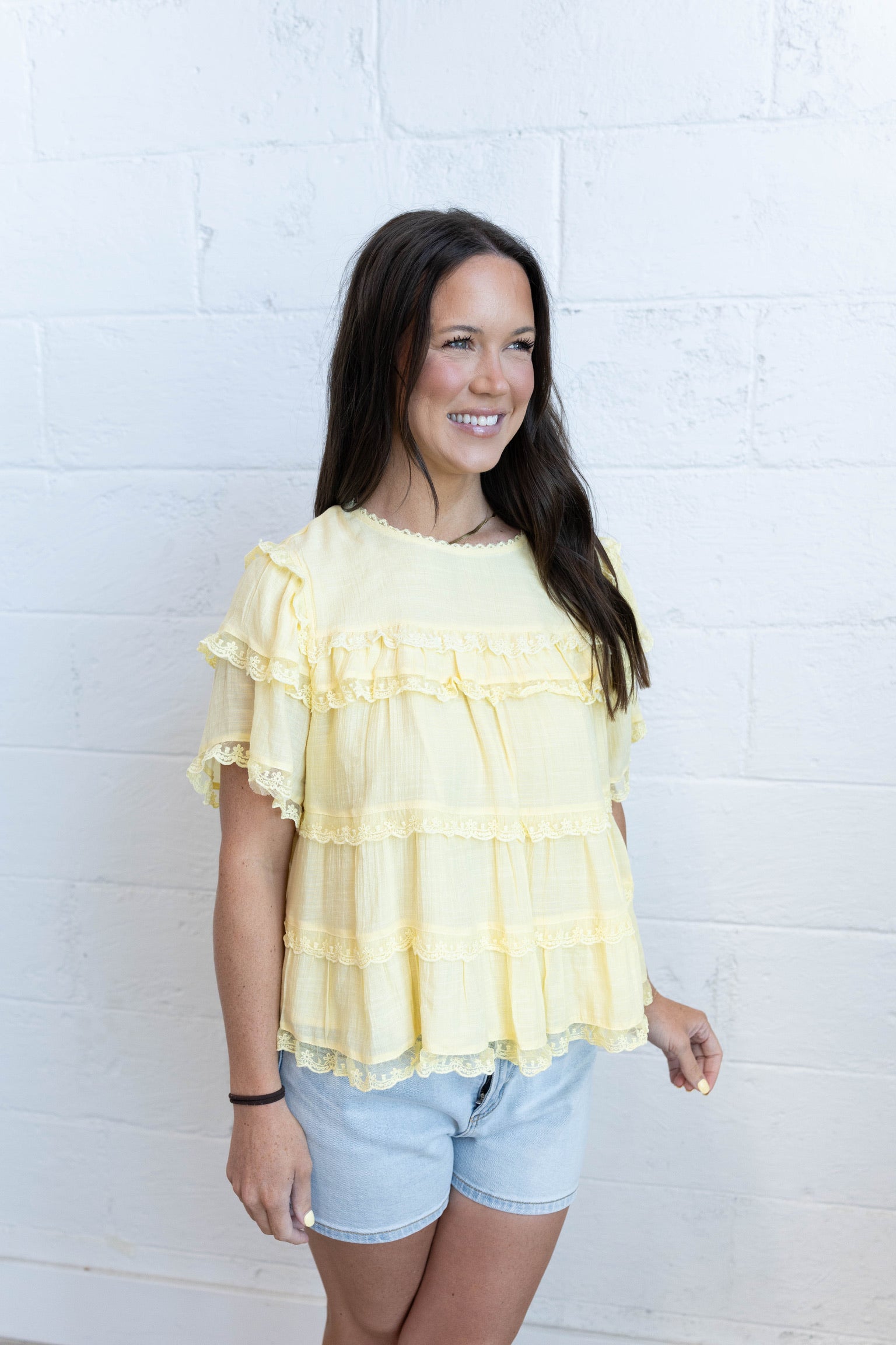 Butter Ruffle Blouse