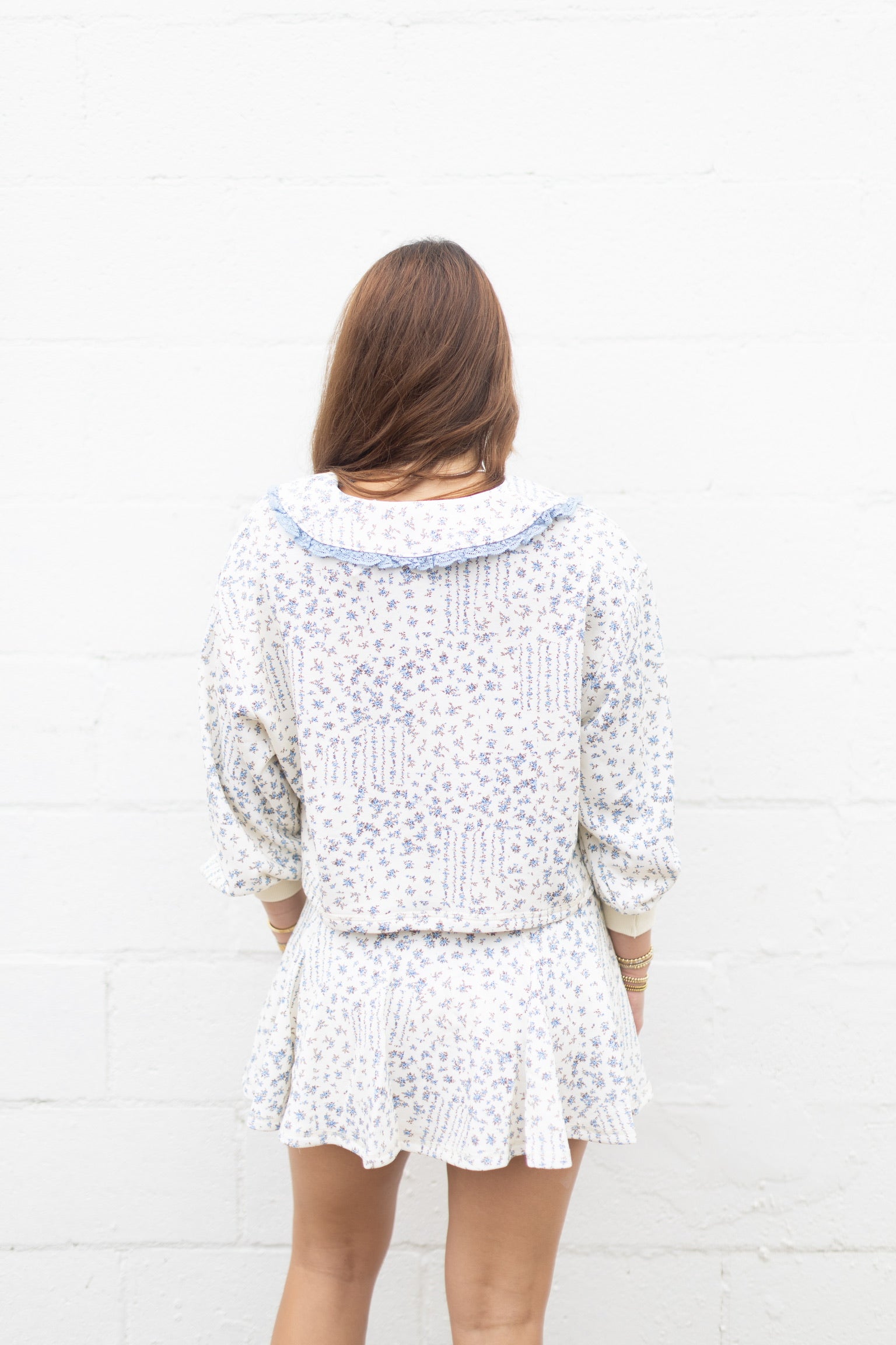 Blue Daisy Floral Top