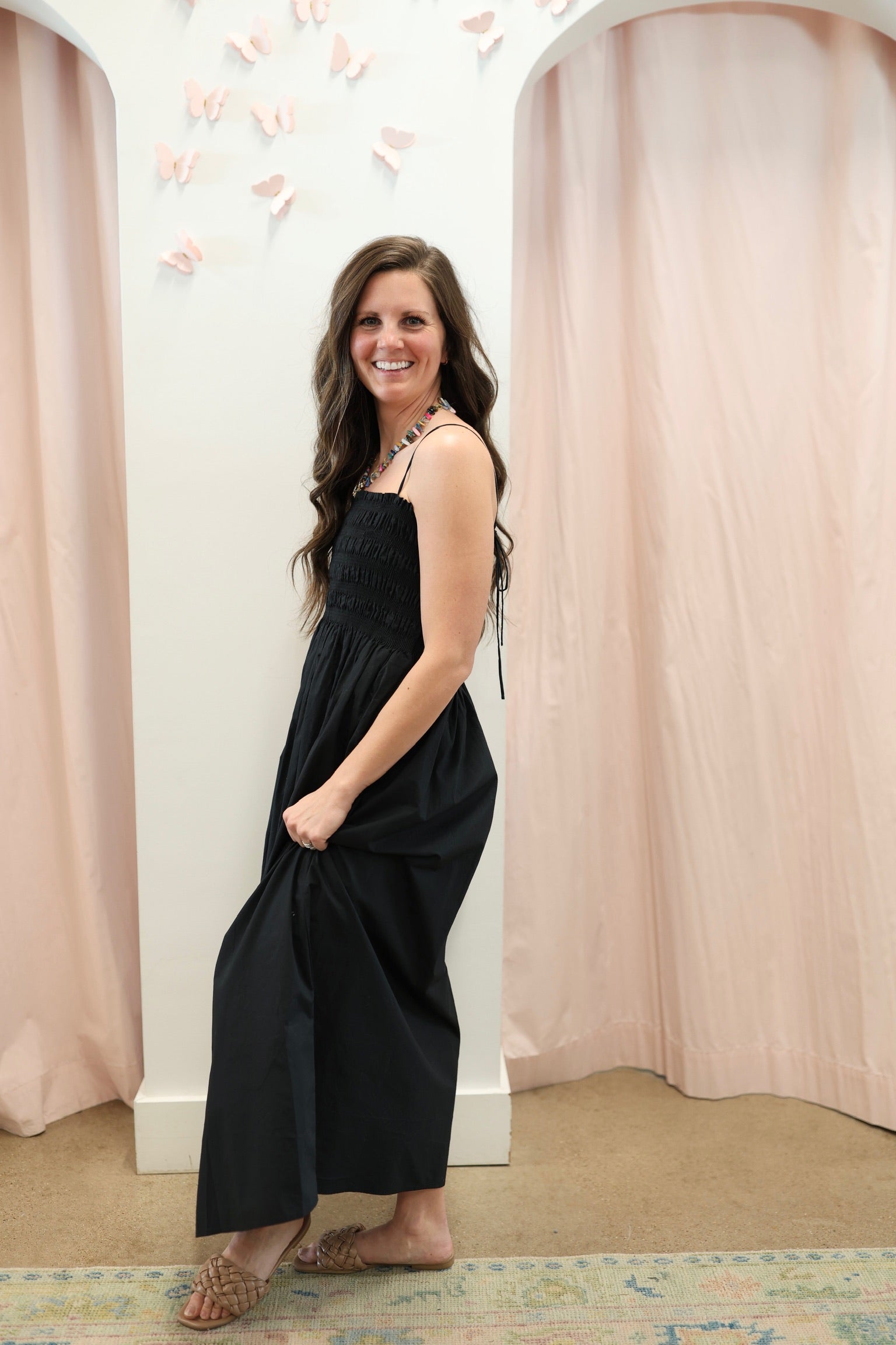 Cornelia Poplin Midi dress