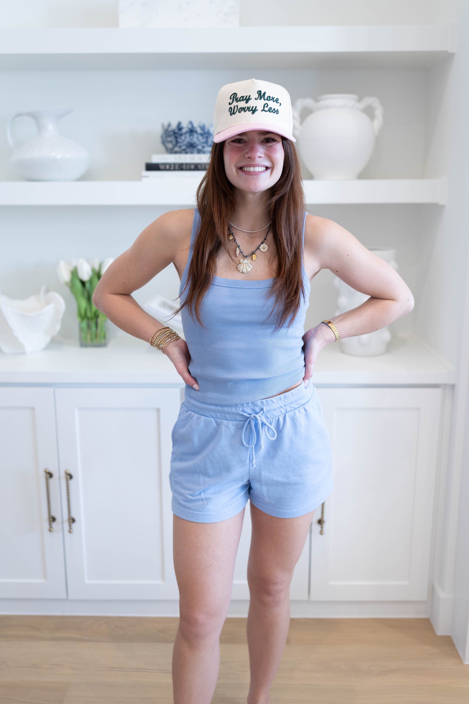 Pray More Worry Less Trucker Hat