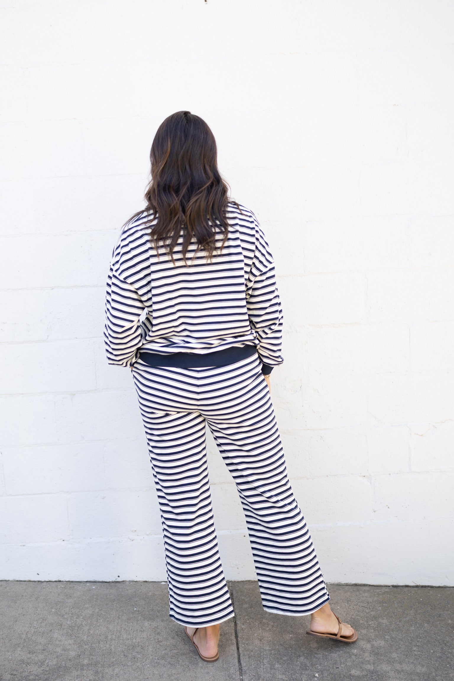 Navy Stripe Pants