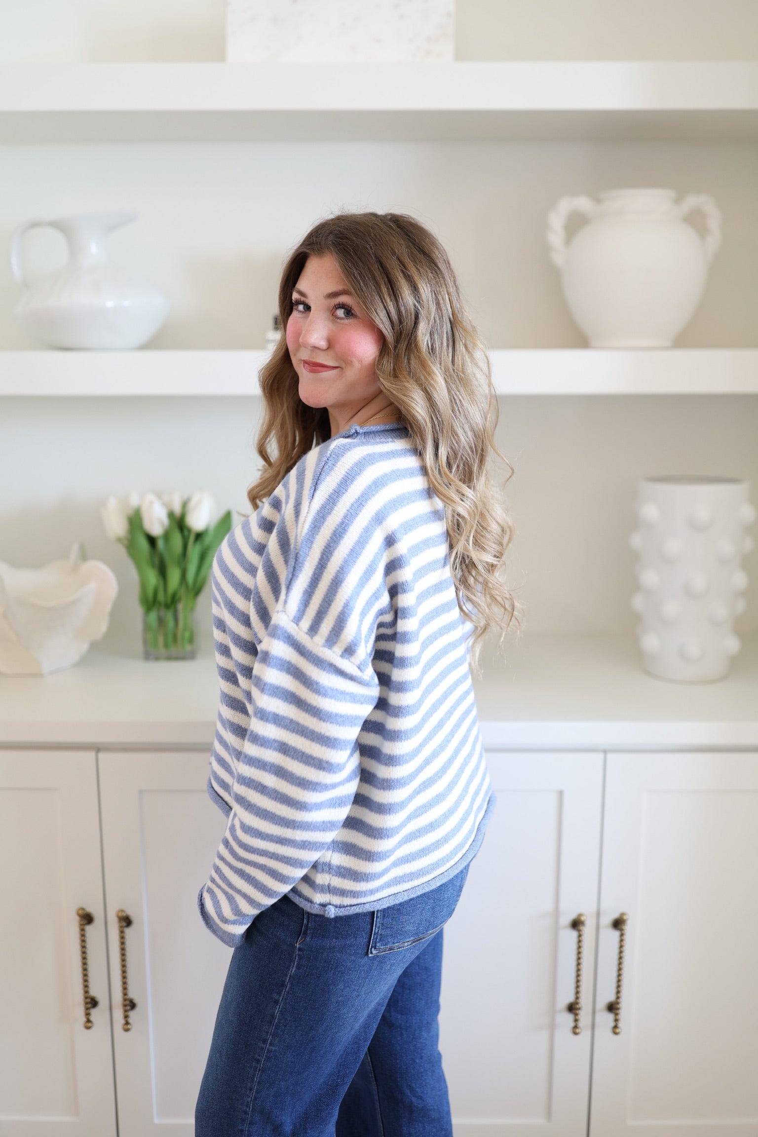 Blue Stripe Sweater