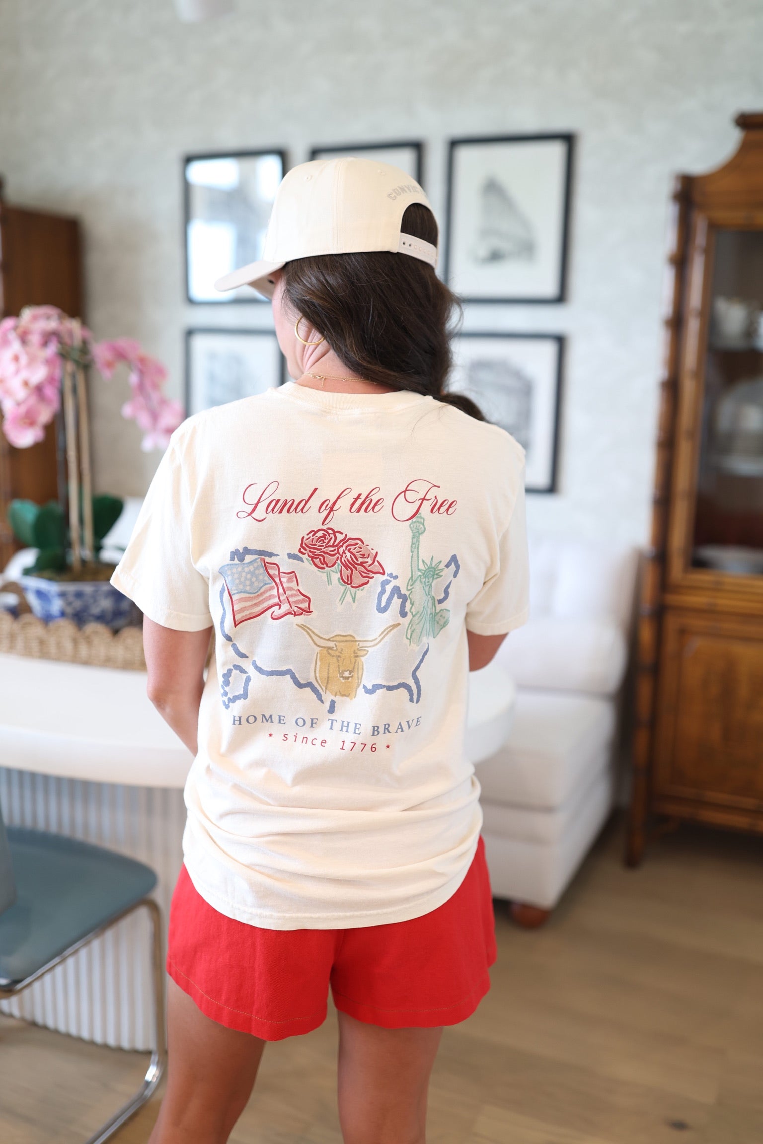 Land of the Free Watercolor Tee
