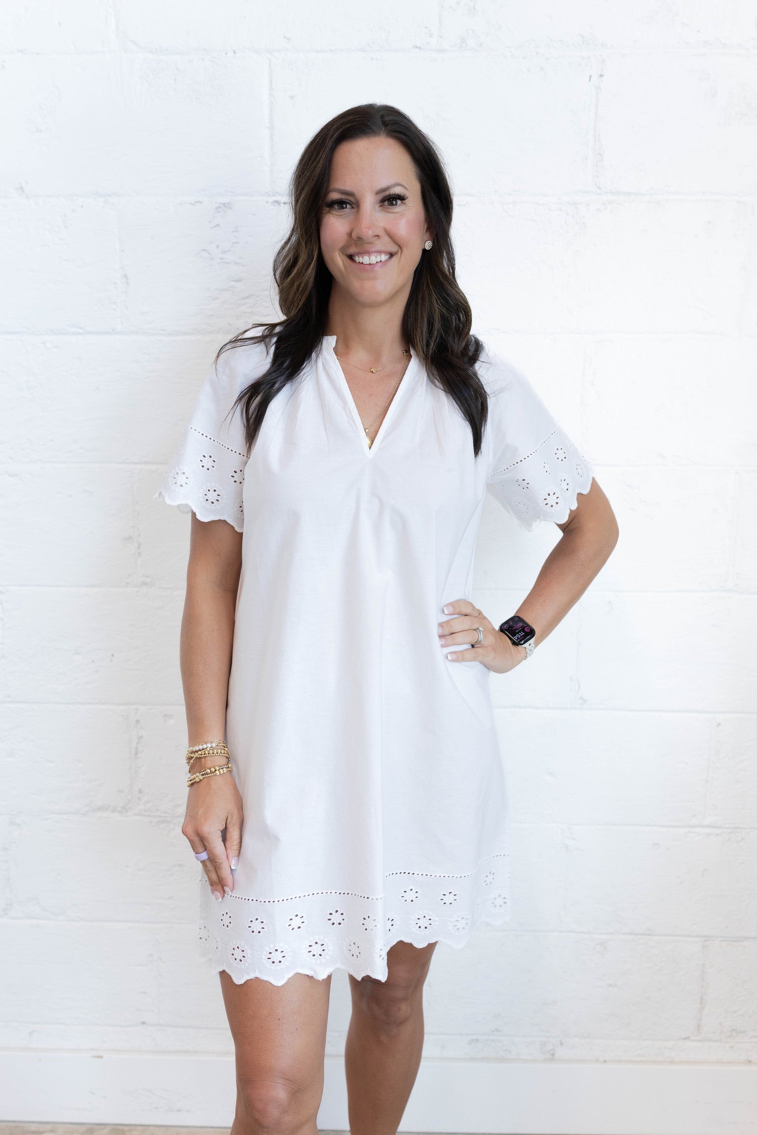 White Daisy Dress