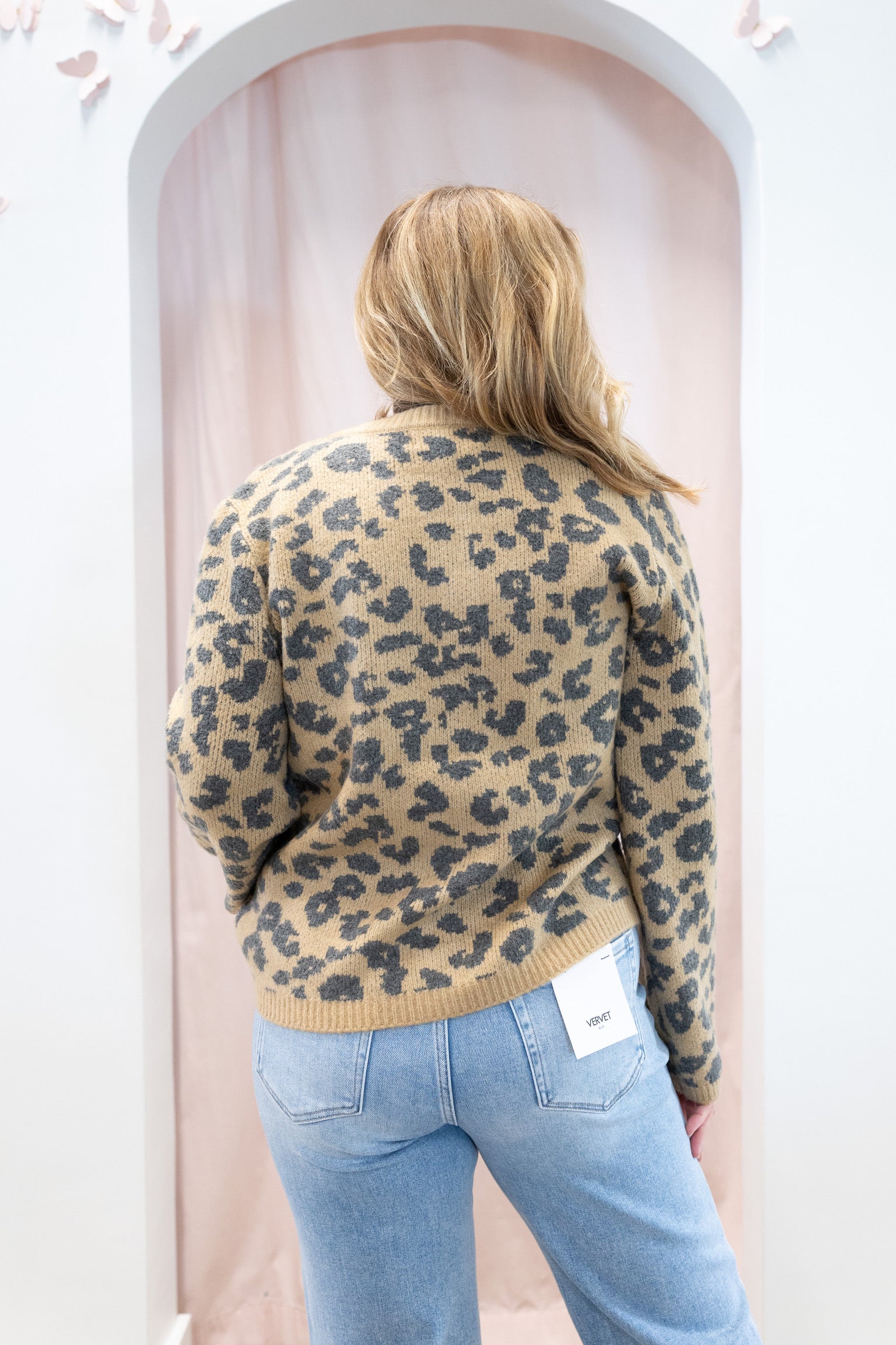 Amina Leopard Cardigan