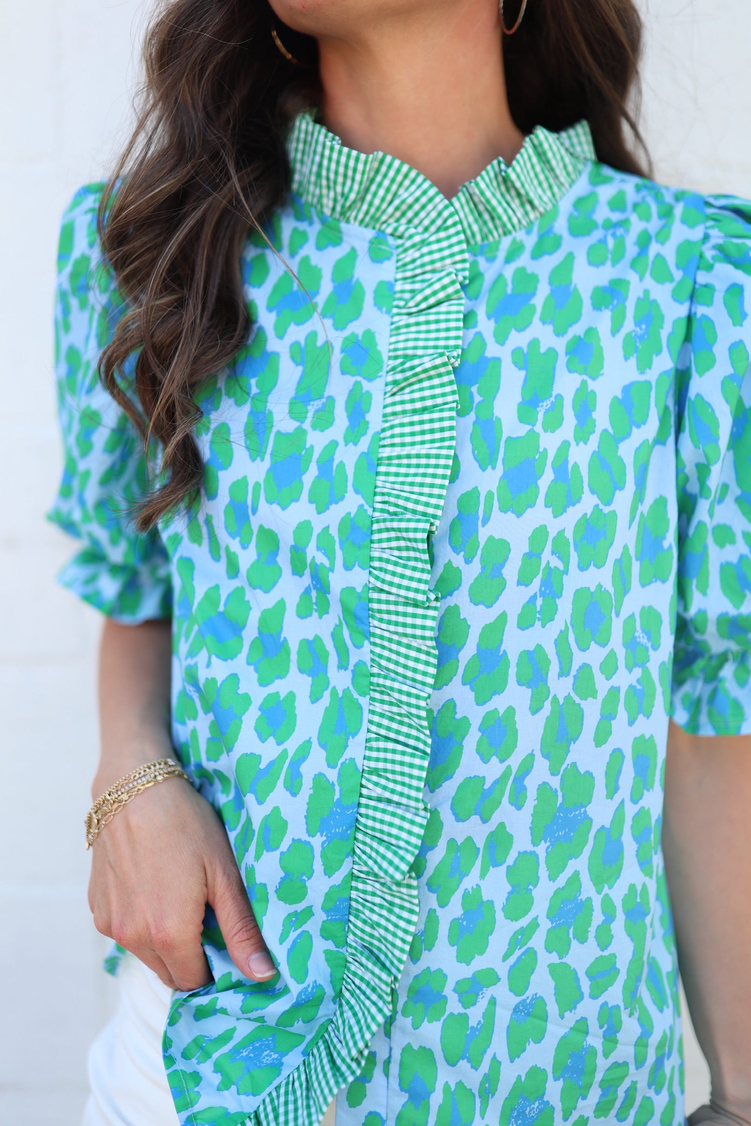Luca Leopard Blouse