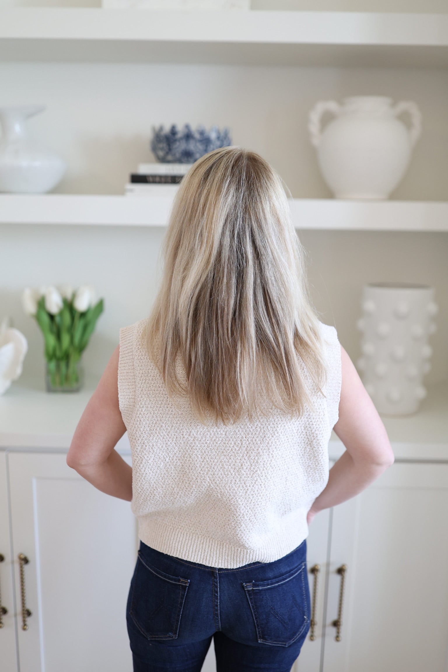 Seashell Button Down Vest