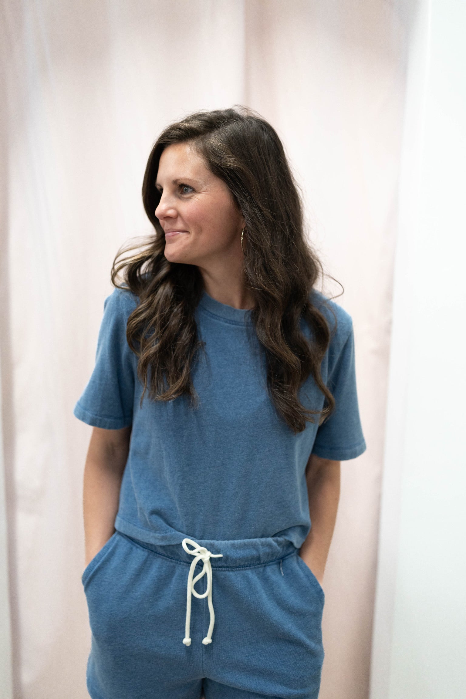 Curran Knit Denim Sweatshirt