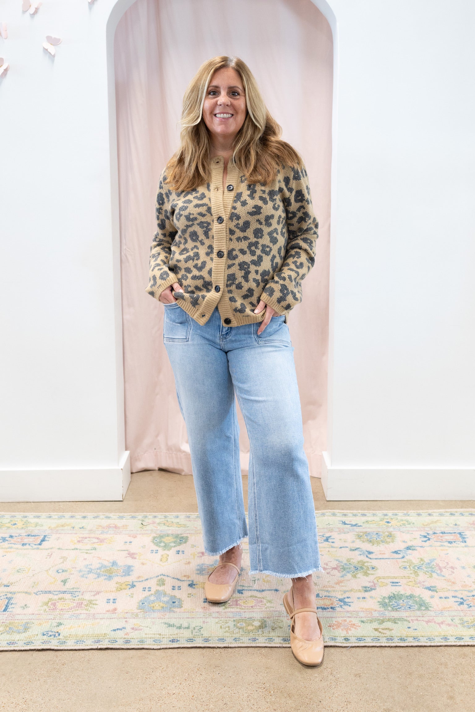 Amina Leopard Cardigan