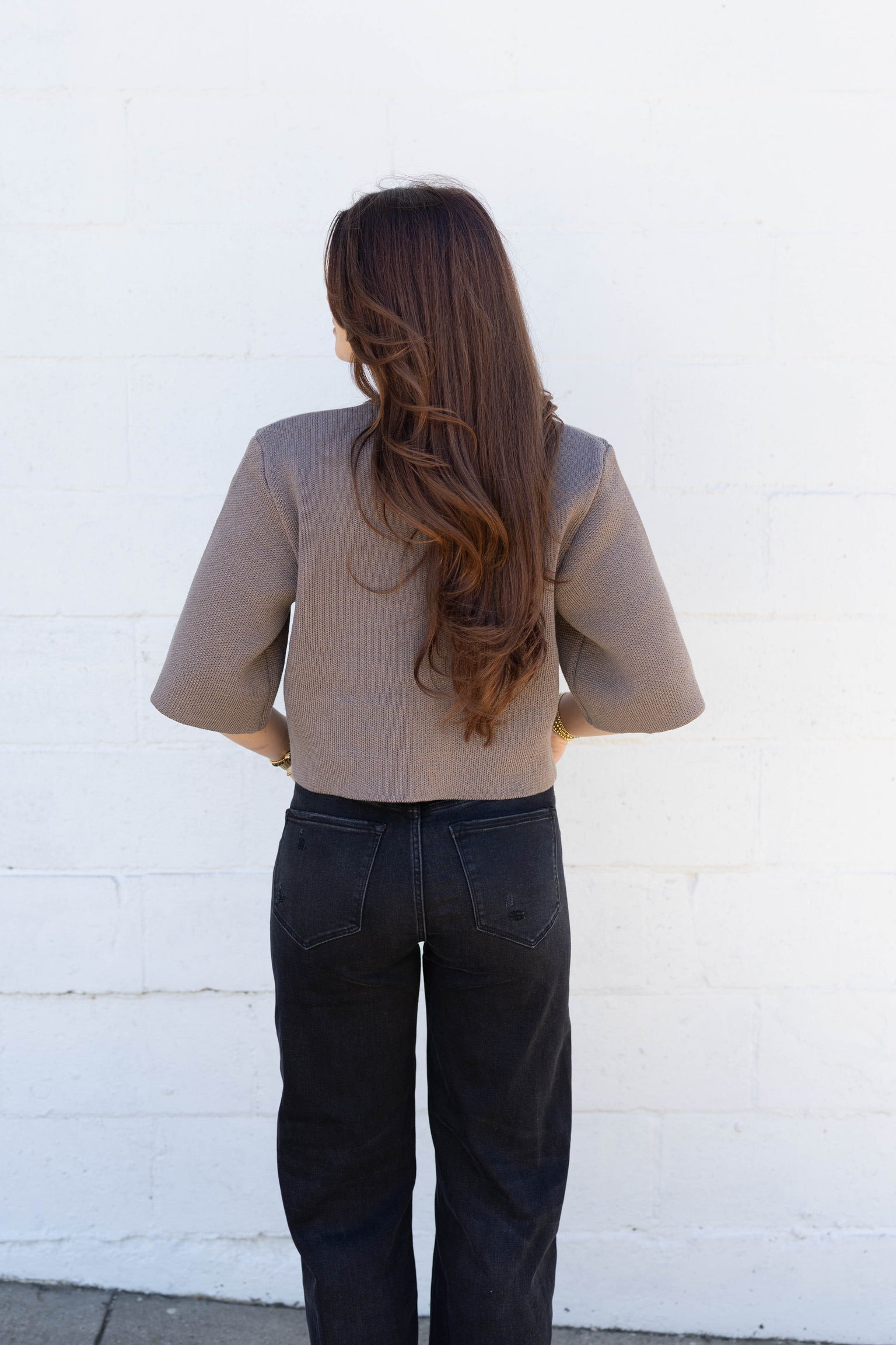 Button Knit Cardi Sweater