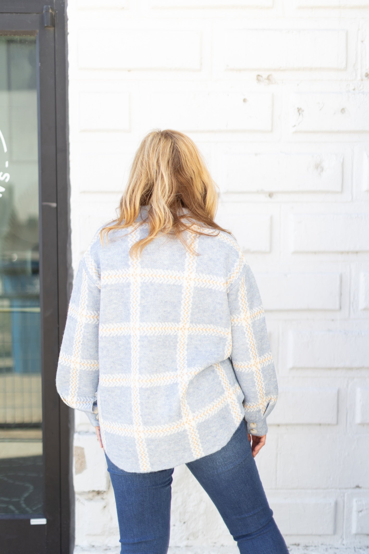 Tyler Plaid Sweater Jacket