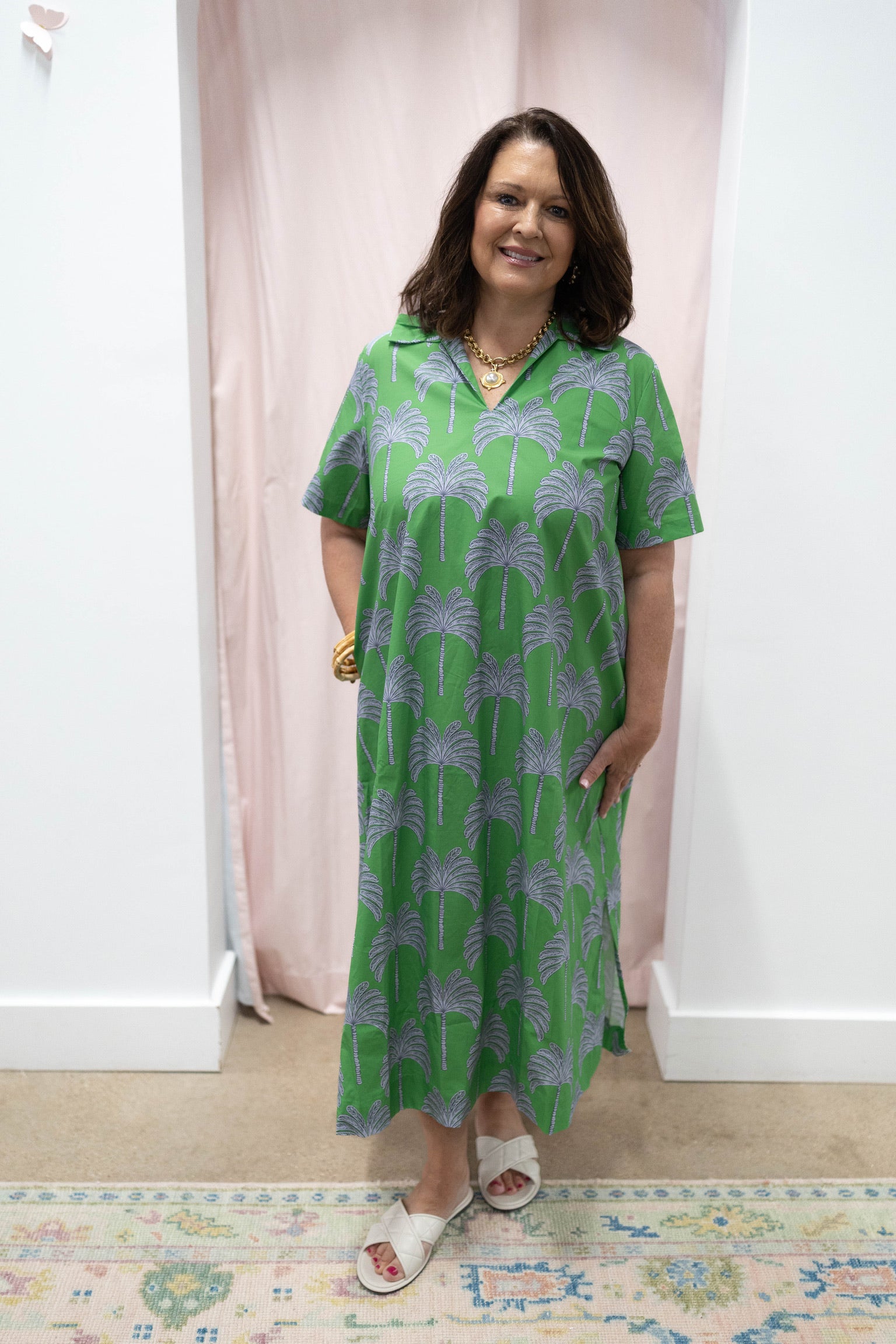Georgia Palm Dress