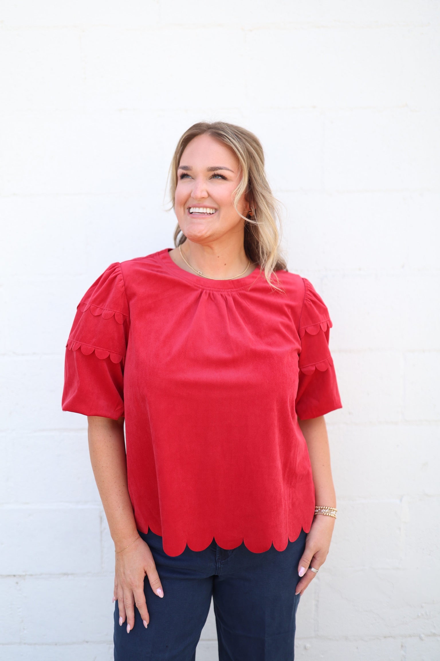 Scarlett Scallop Blouse
