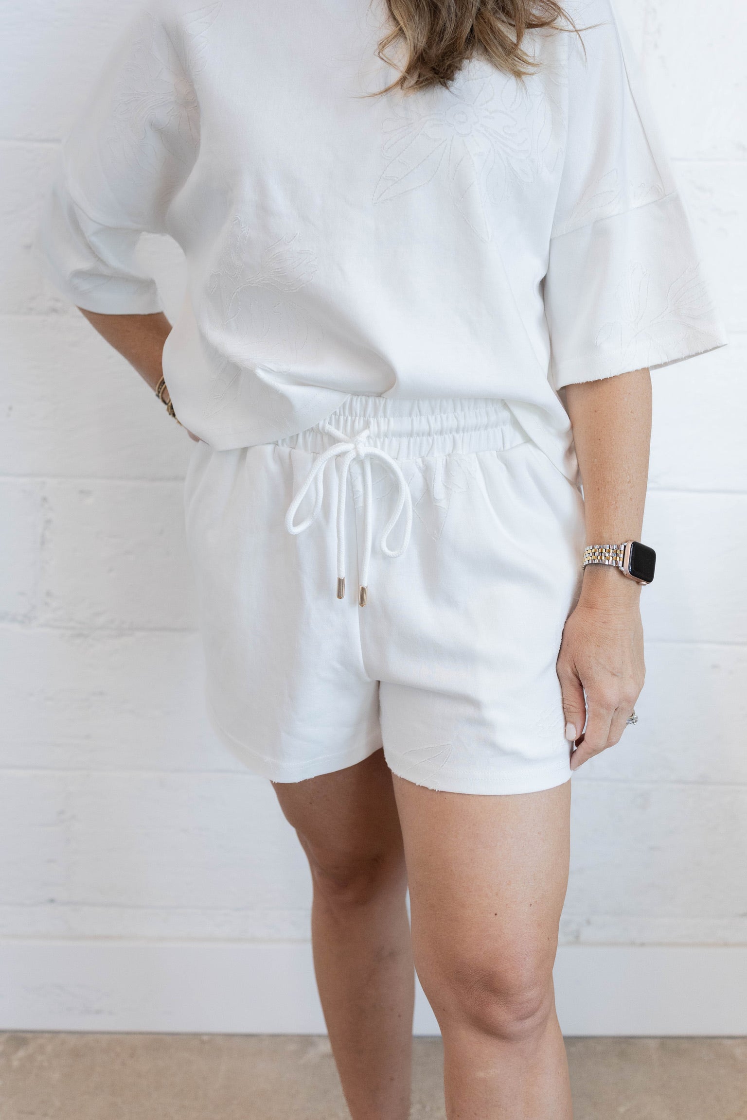 White Petal Shorts