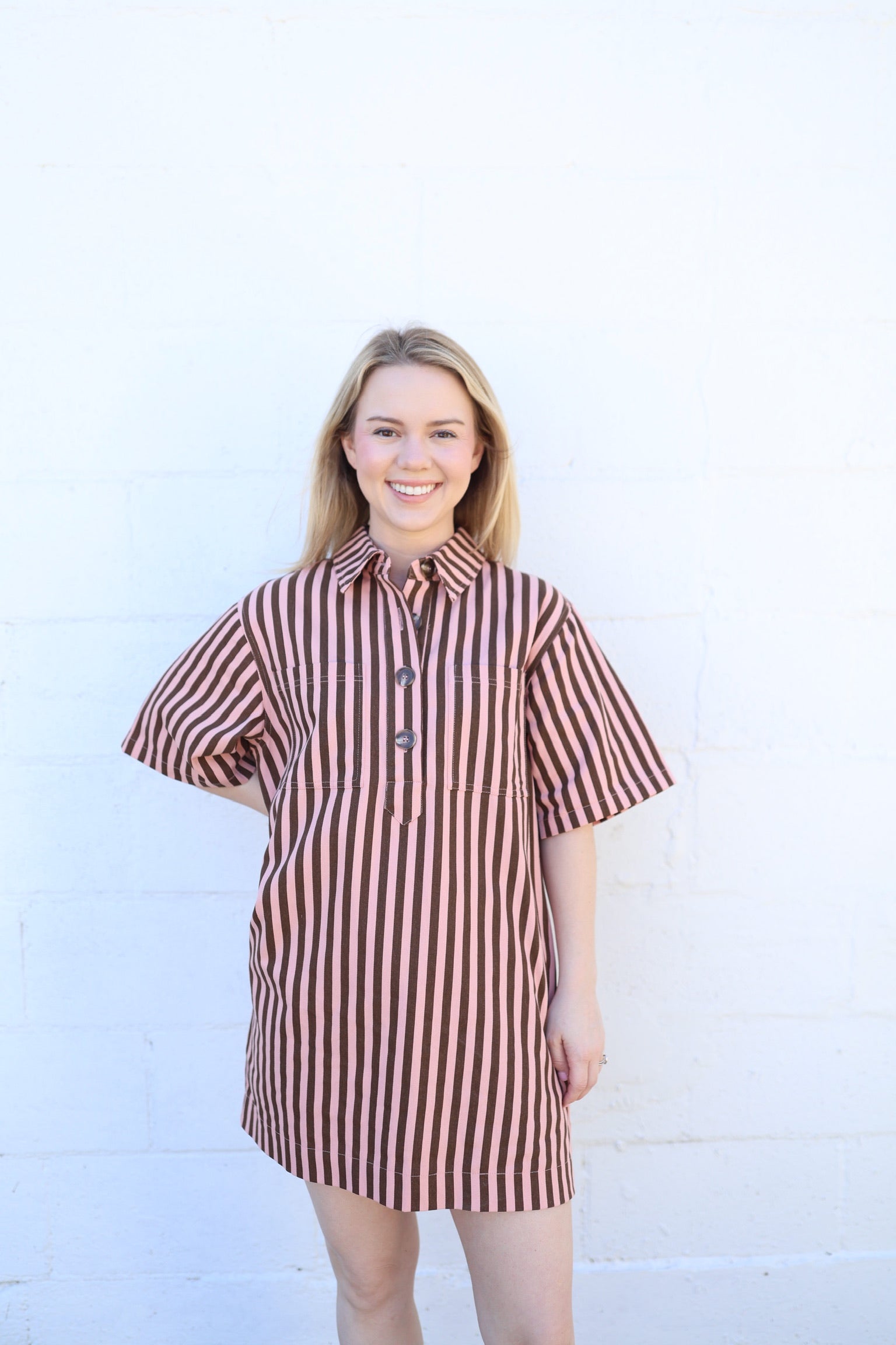 Smith Stripe Denim Dress