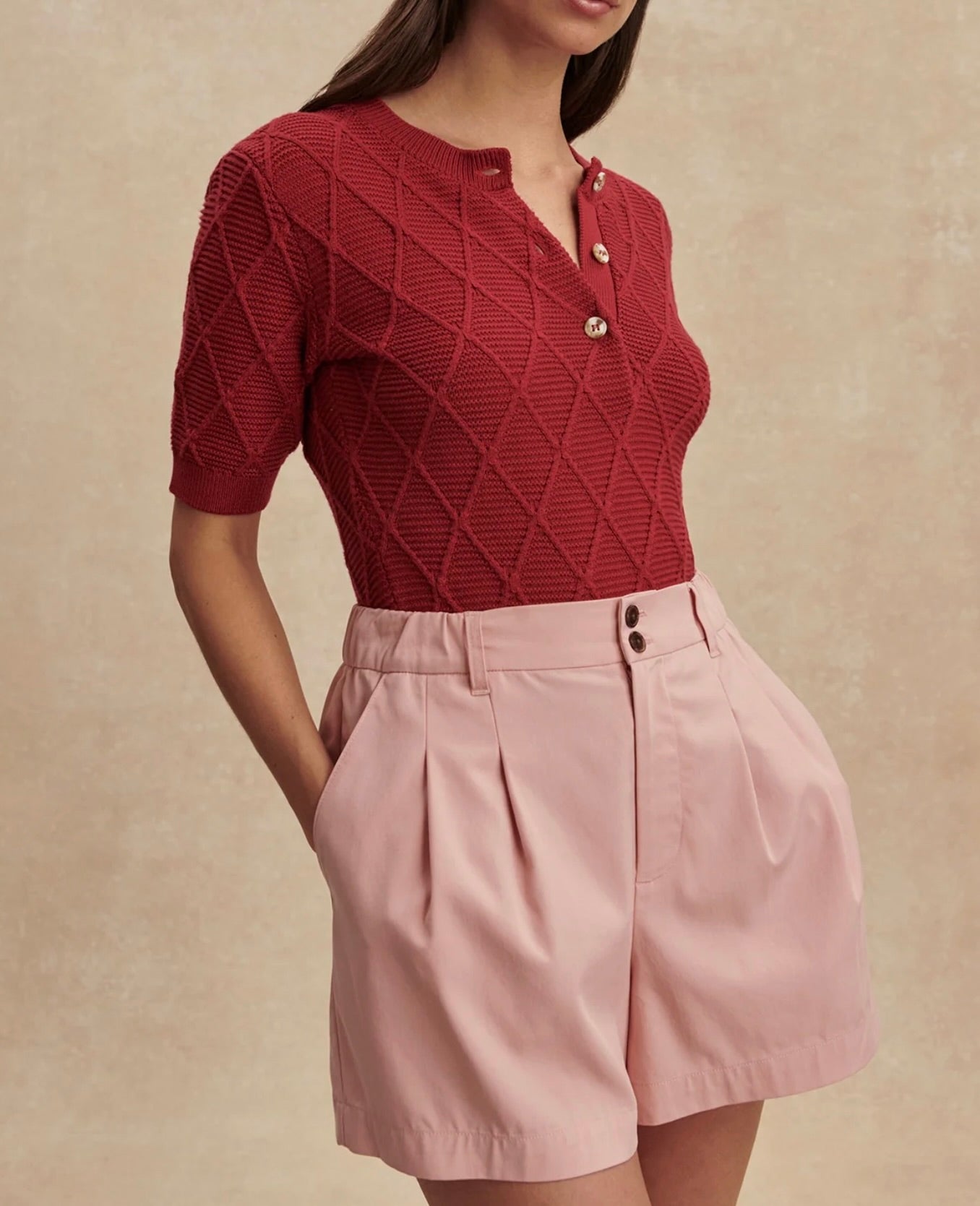 Tansy Rose Woven Shorts