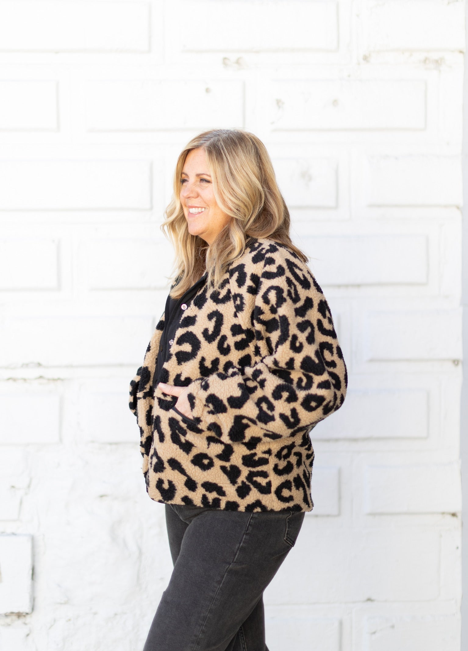 Leopard Fleece Jacket