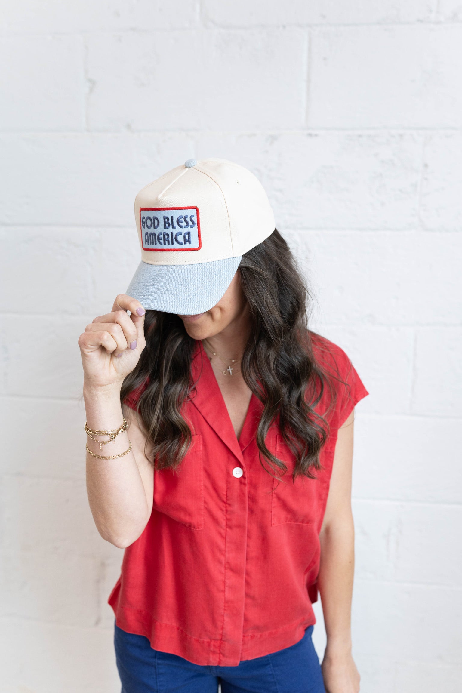 God Bless America Trucker Hat